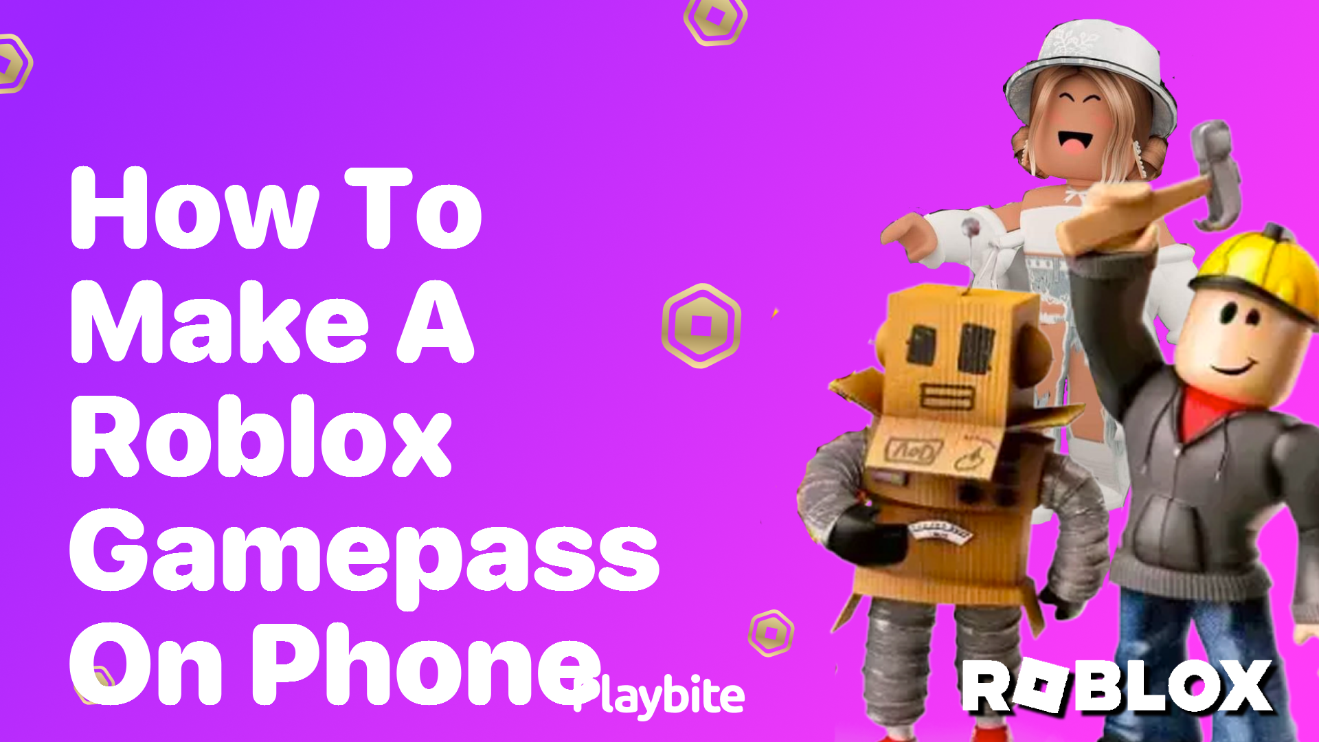 How to Make a Roblox Gamepass on Your Phone
