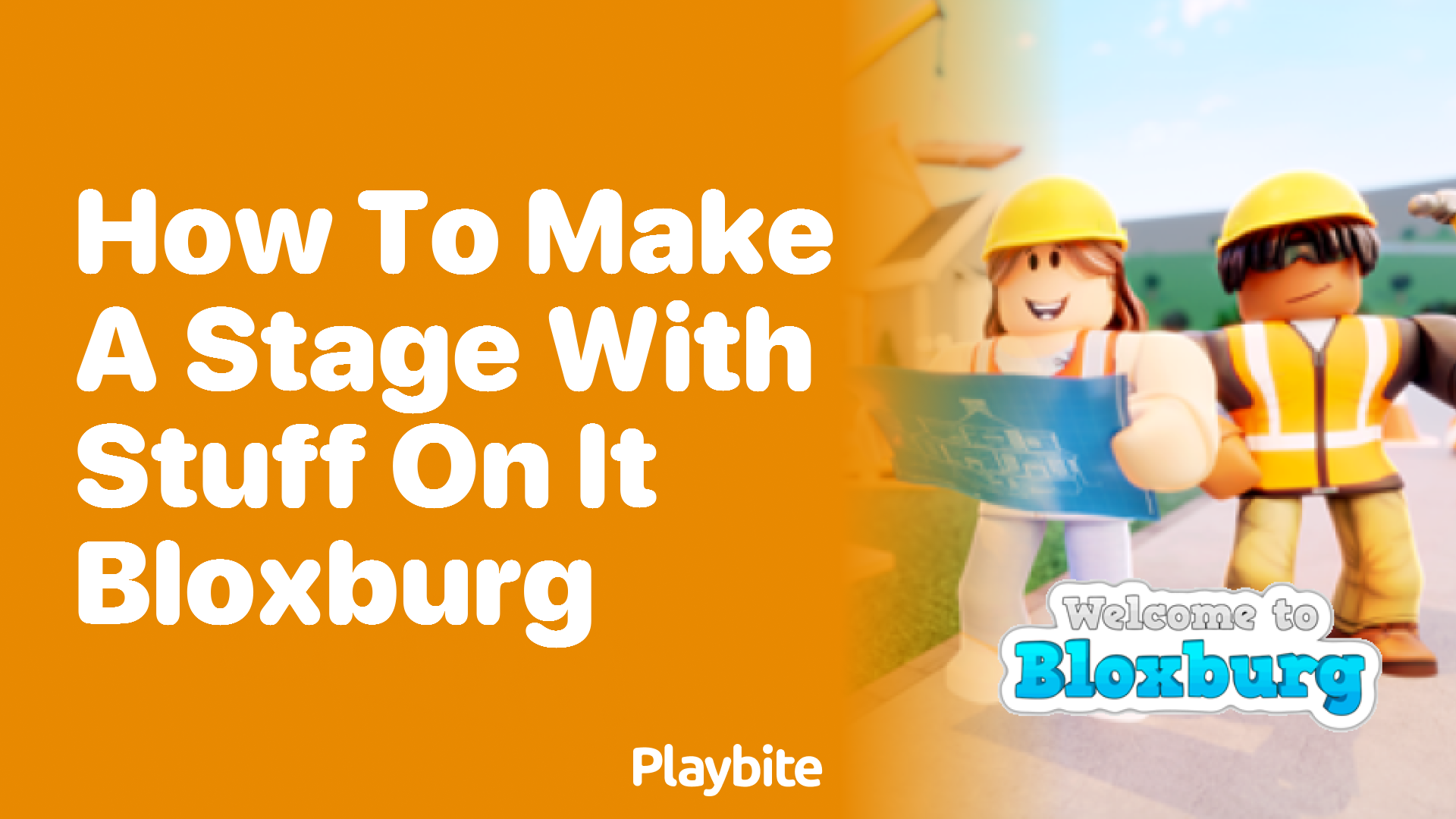 How to Make a Stage with Stuff on It in Bloxburg