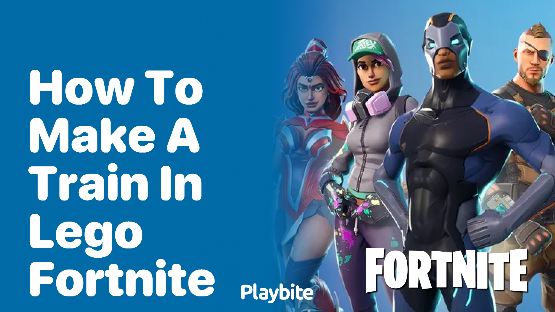 How to Make a Train in LEGO Fortnite