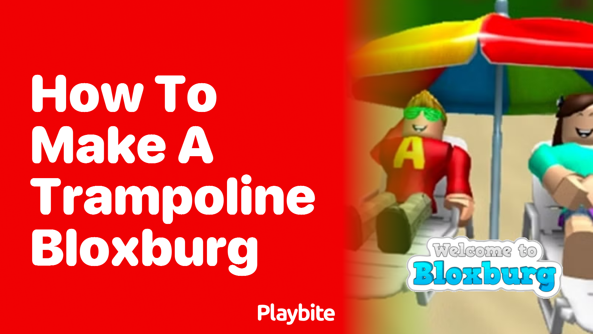 How to Make a Trampoline in Bloxburg Playbite