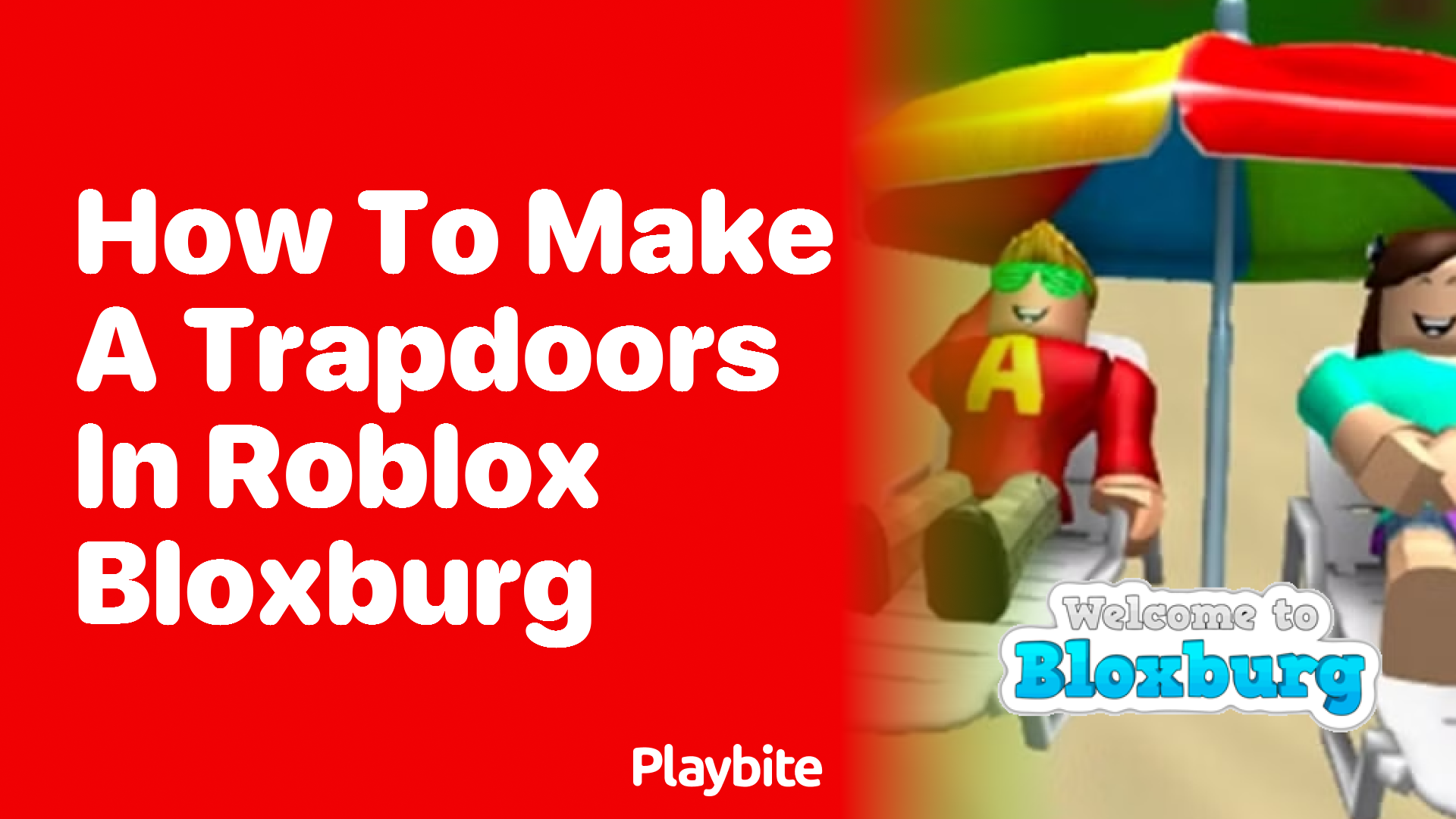 How to Make Trapdoors in Roblox Bloxburg