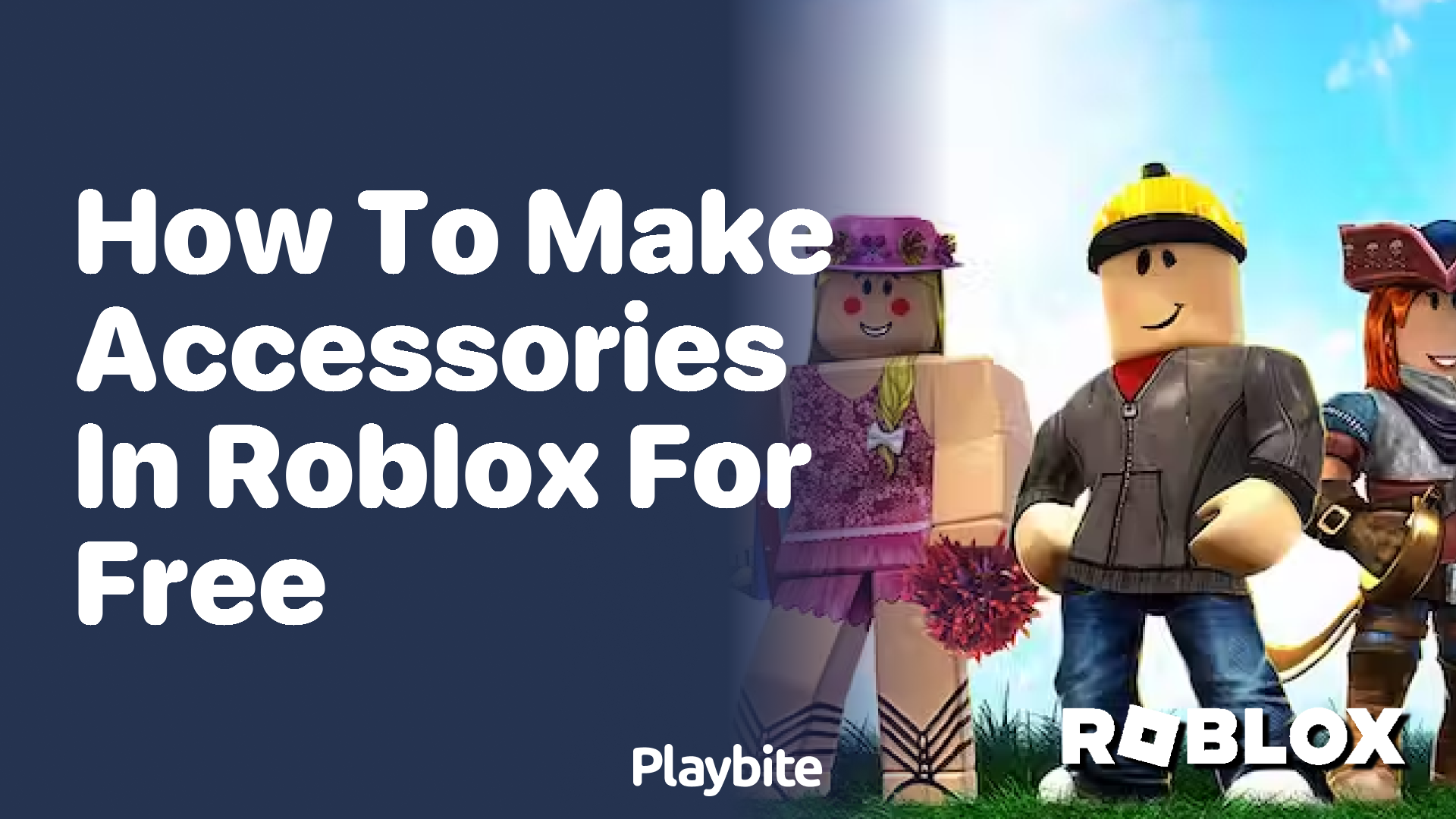 How to Make Accessories in Roblox for Free Playbite