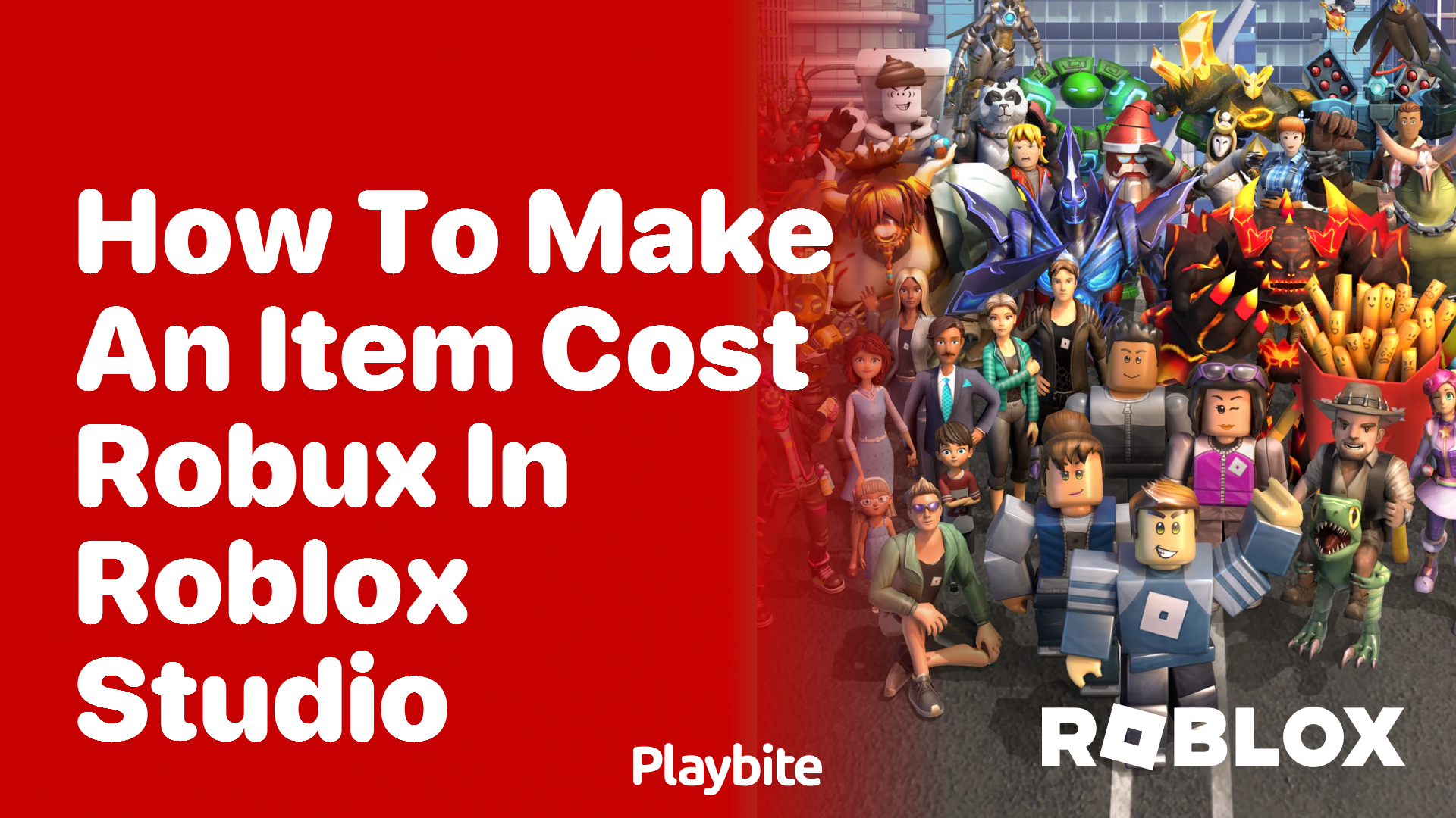 How to Make an Item Cost Robux in Roblox Studio