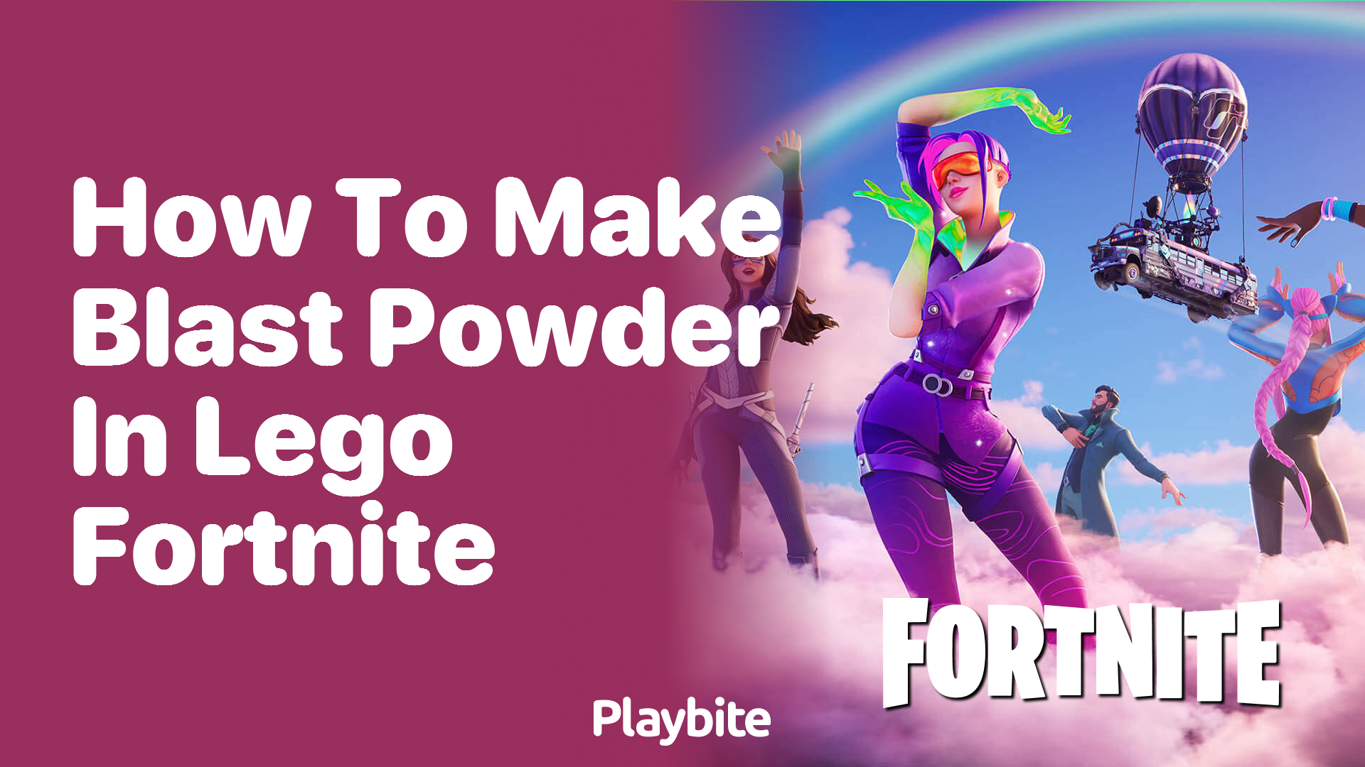 How to Make Blast Powder in Lego Fortnite
