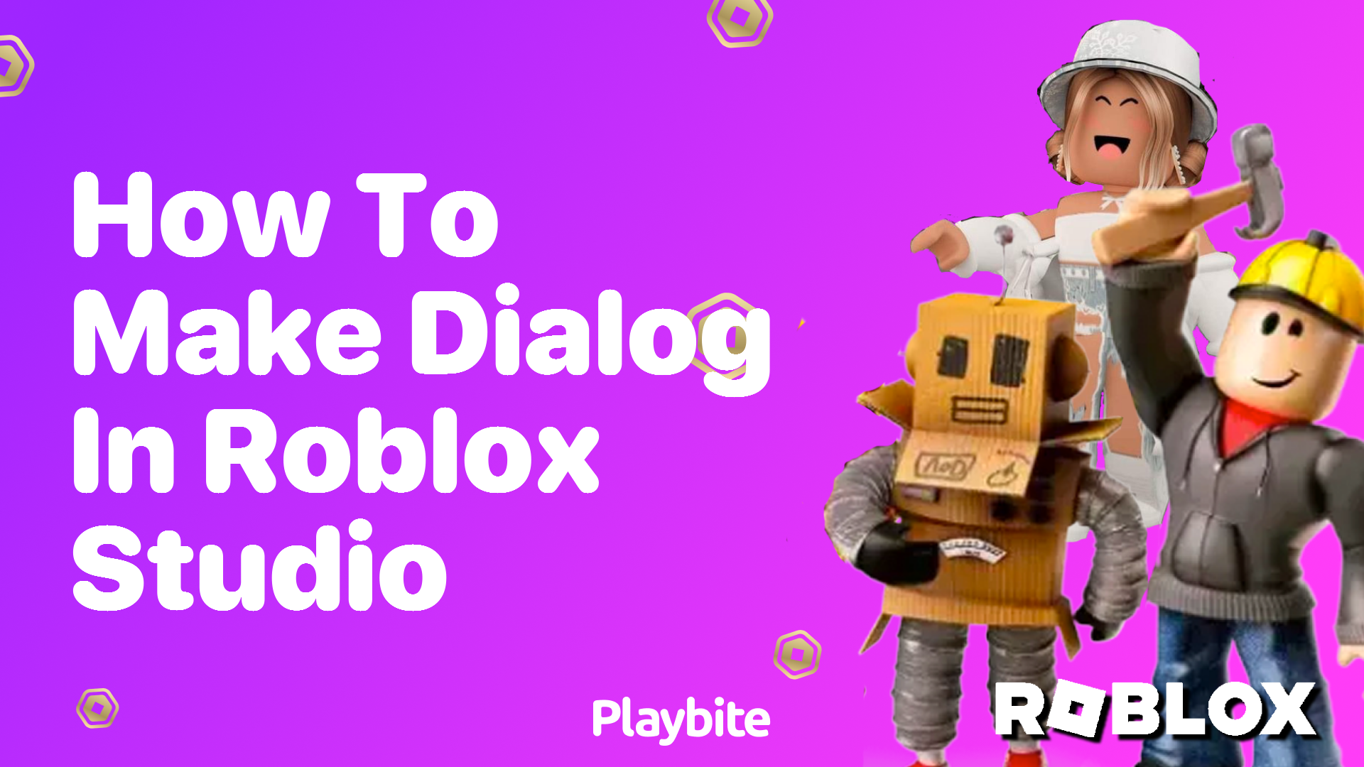 How to Make Dialog in Roblox Studio