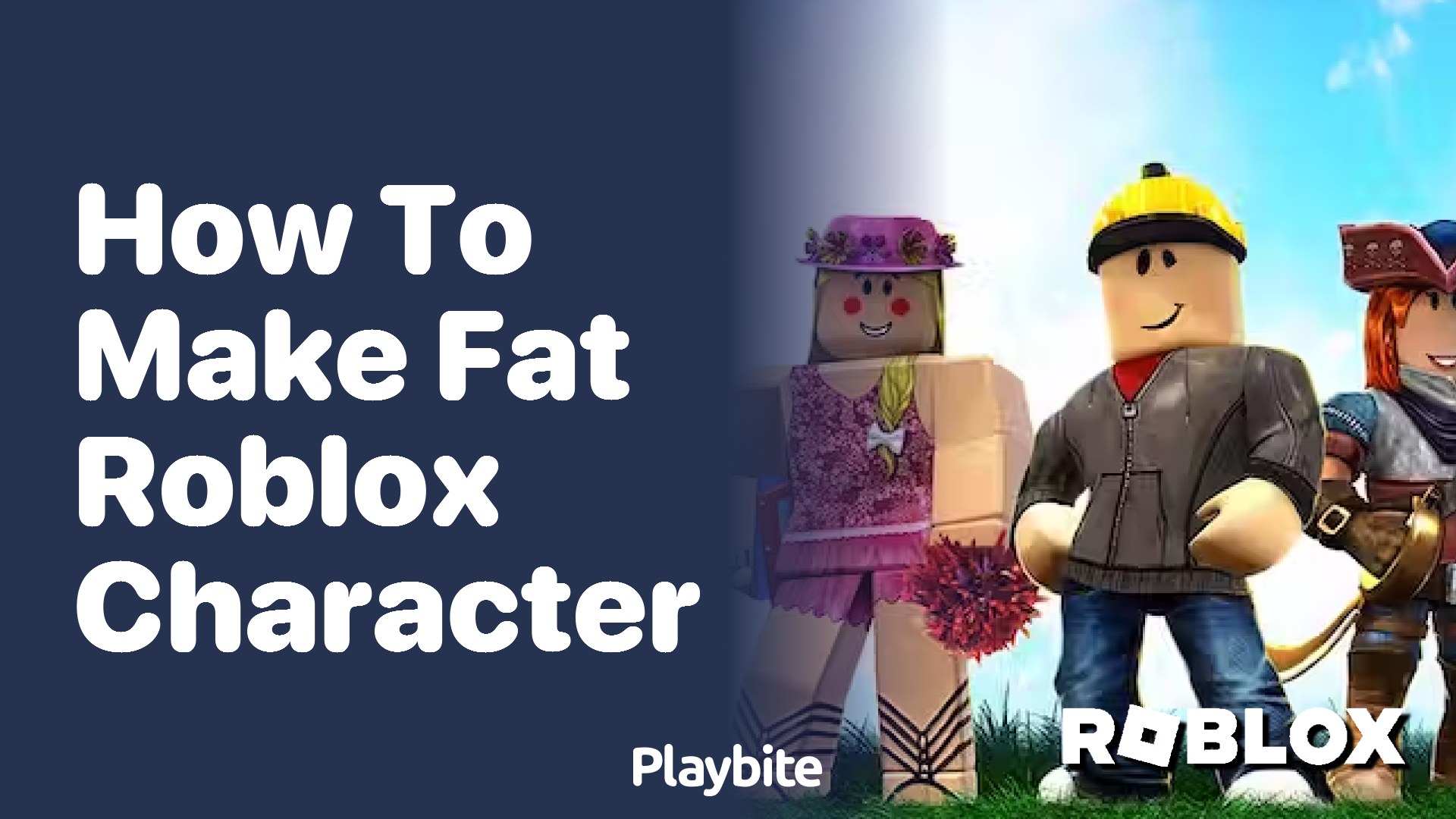 How to Make a Fat Roblox Character