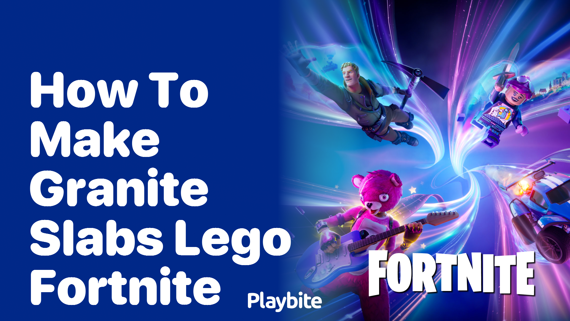 How to Make Granite Slabs in Lego Fortnite?