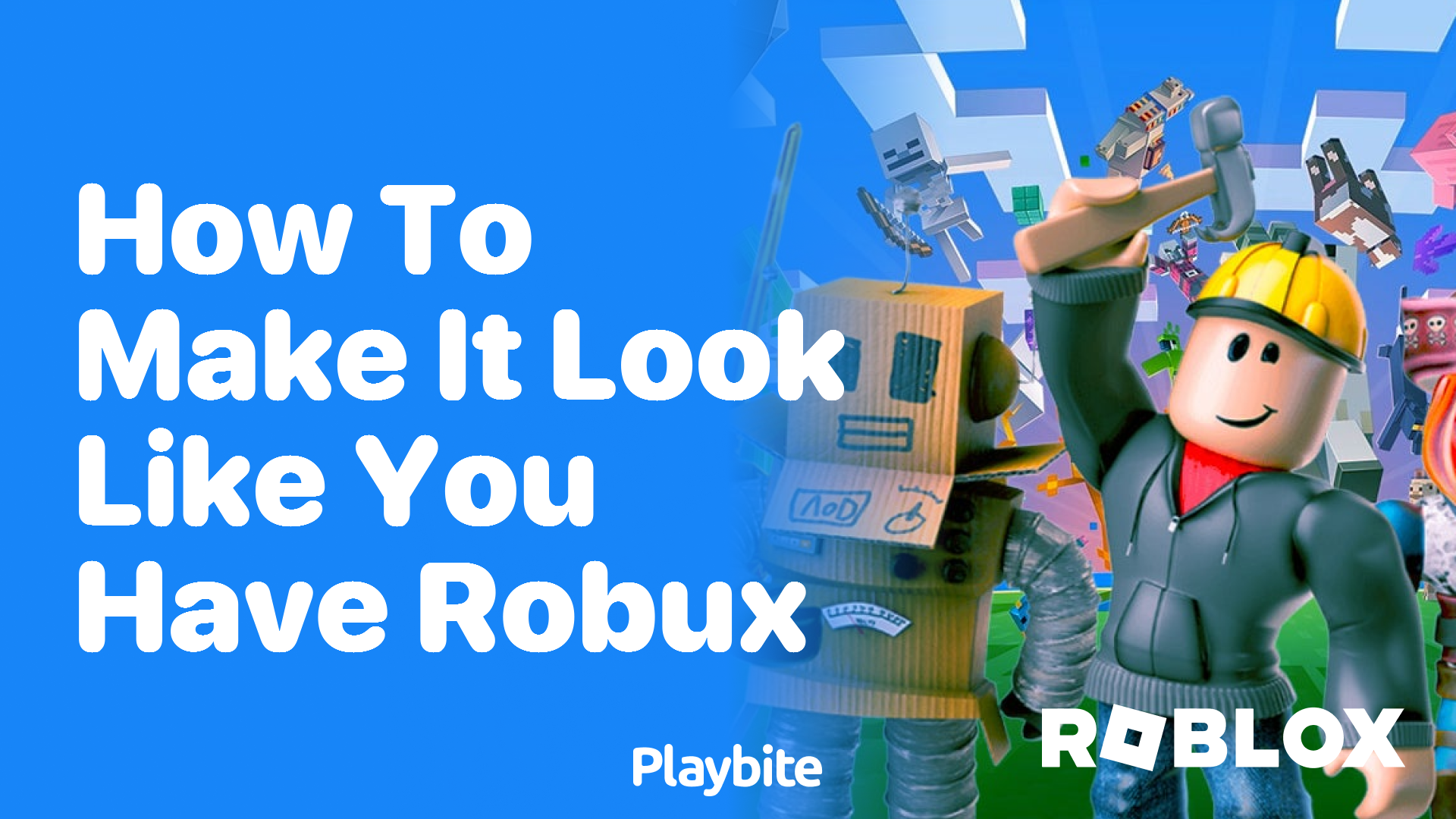 How to Make It Look Like You Have Robux in Roblox