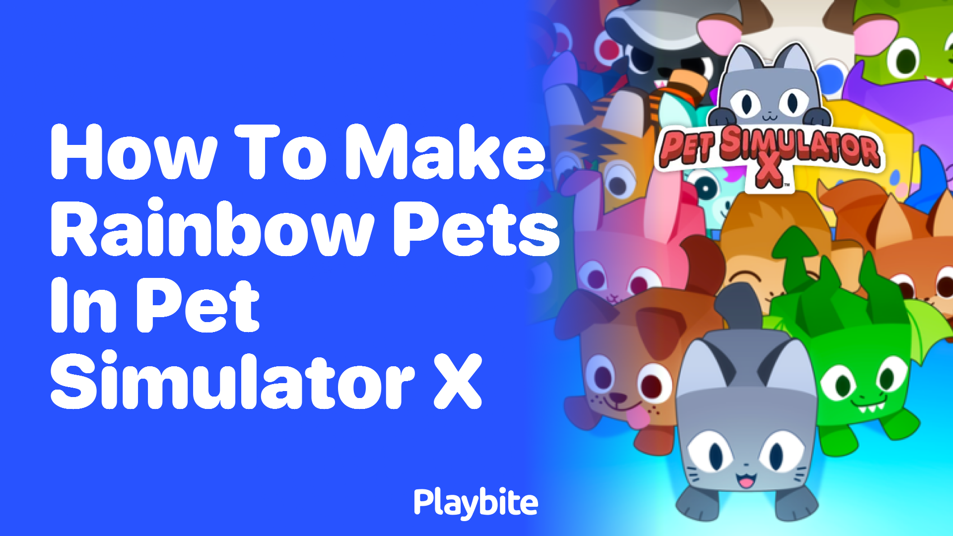 How to Make Rainbow Pets in Pet Simulator X