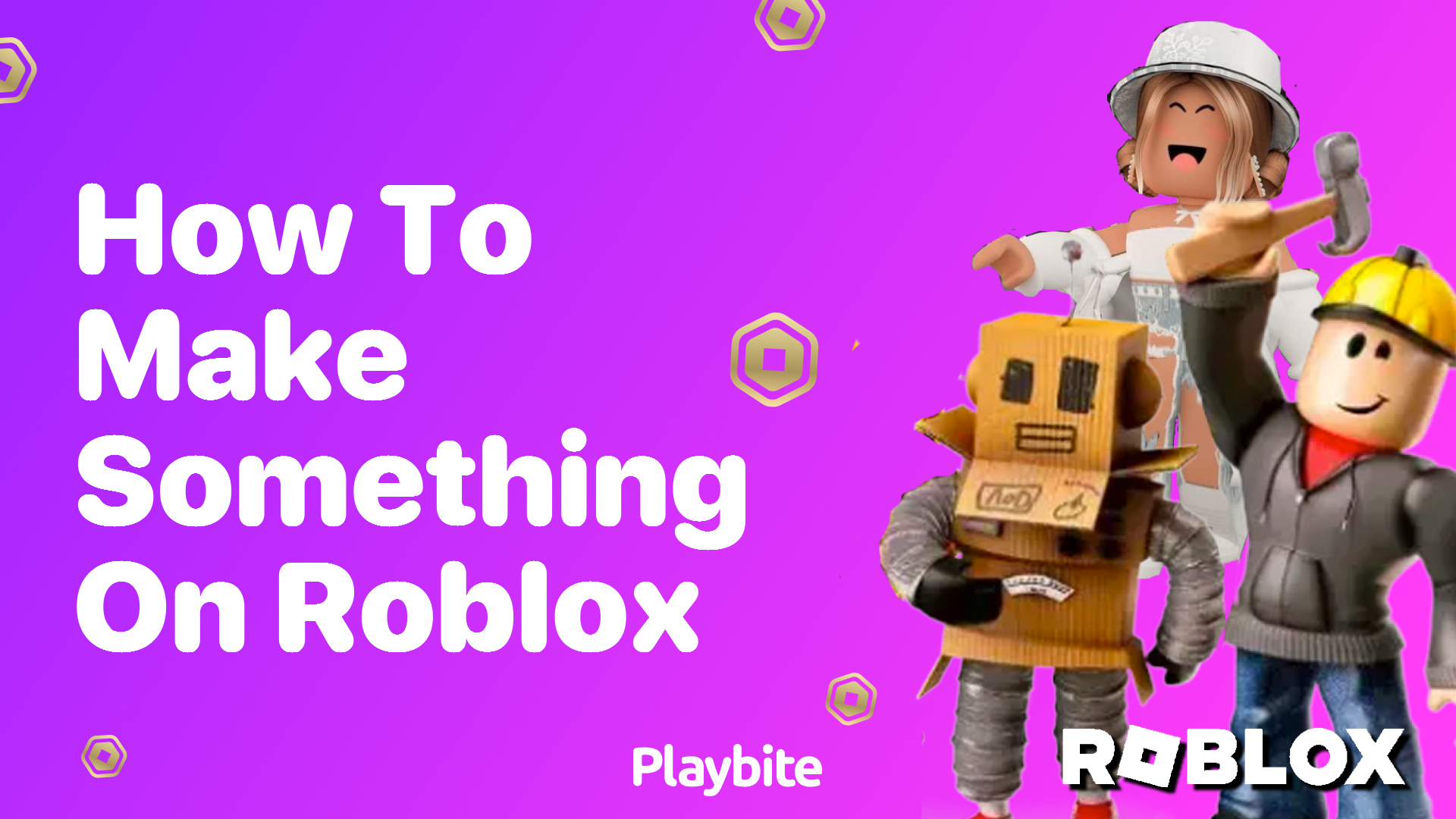 How to Make Something on Roblox