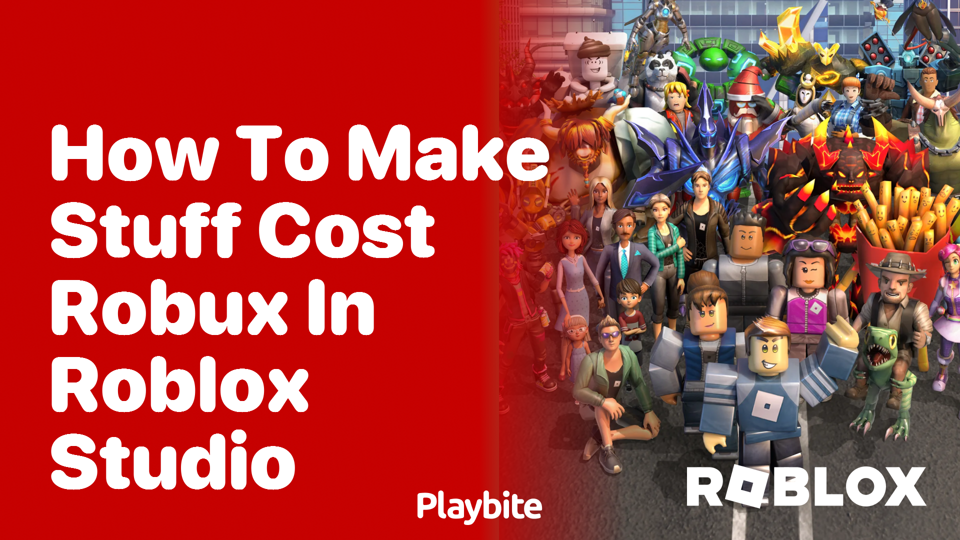 How to Make Stuff Cost Robux in Roblox Studio