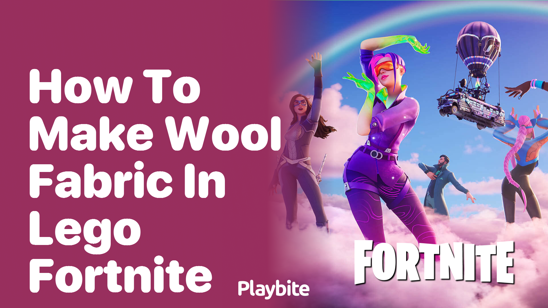 How to Make Wool Fabric in LEGO Fortnite?