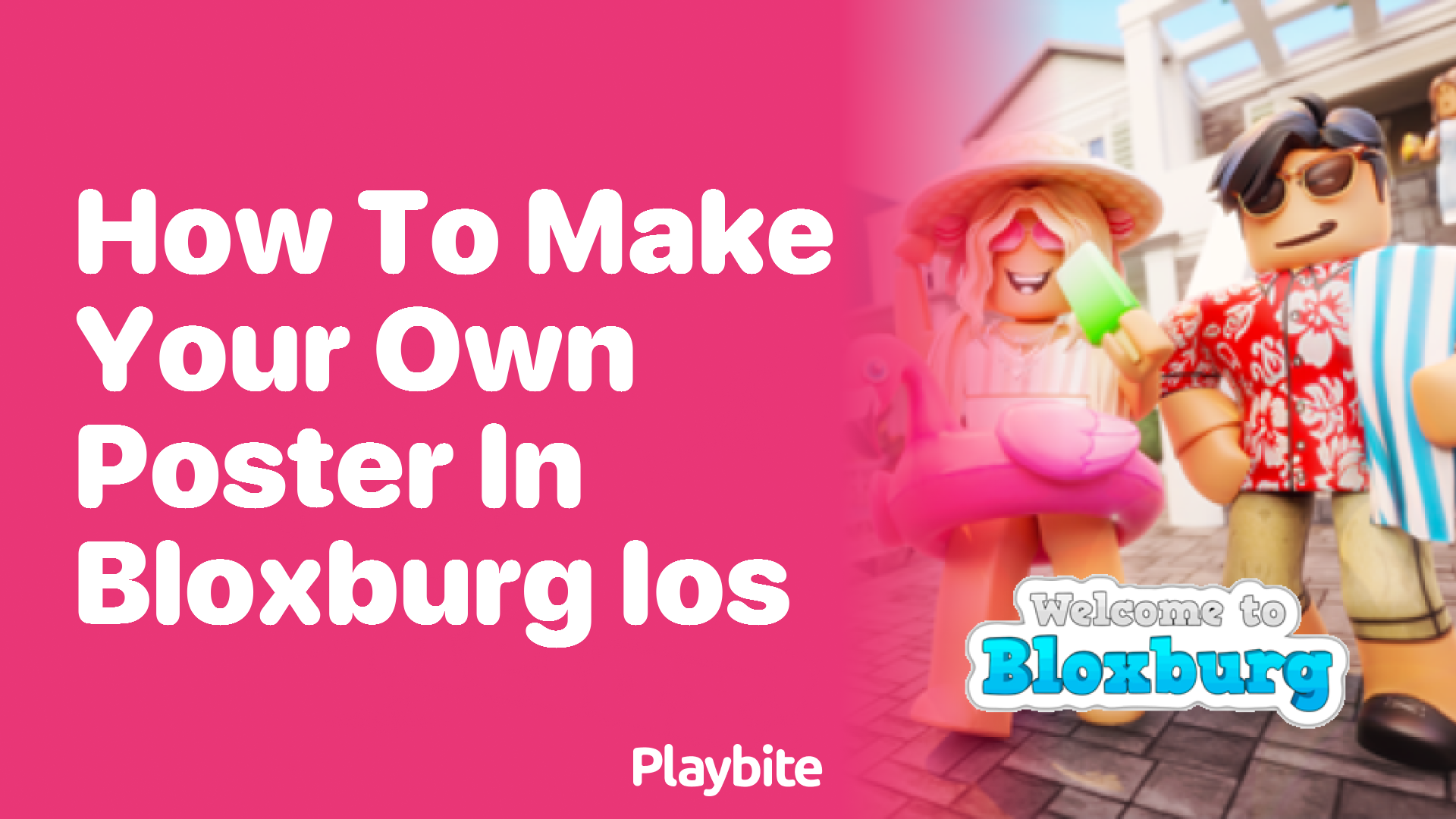 How to Create Your Own Poster in Bloxburg on iOS Devices Playbite