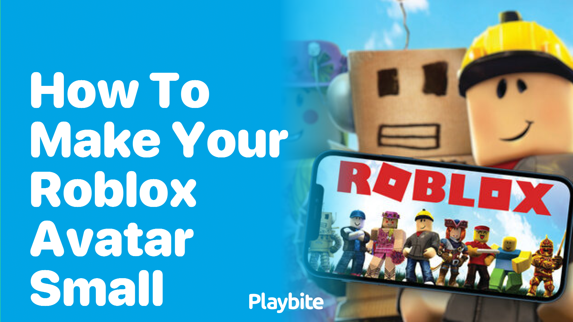 How to make your Roblox avatar small