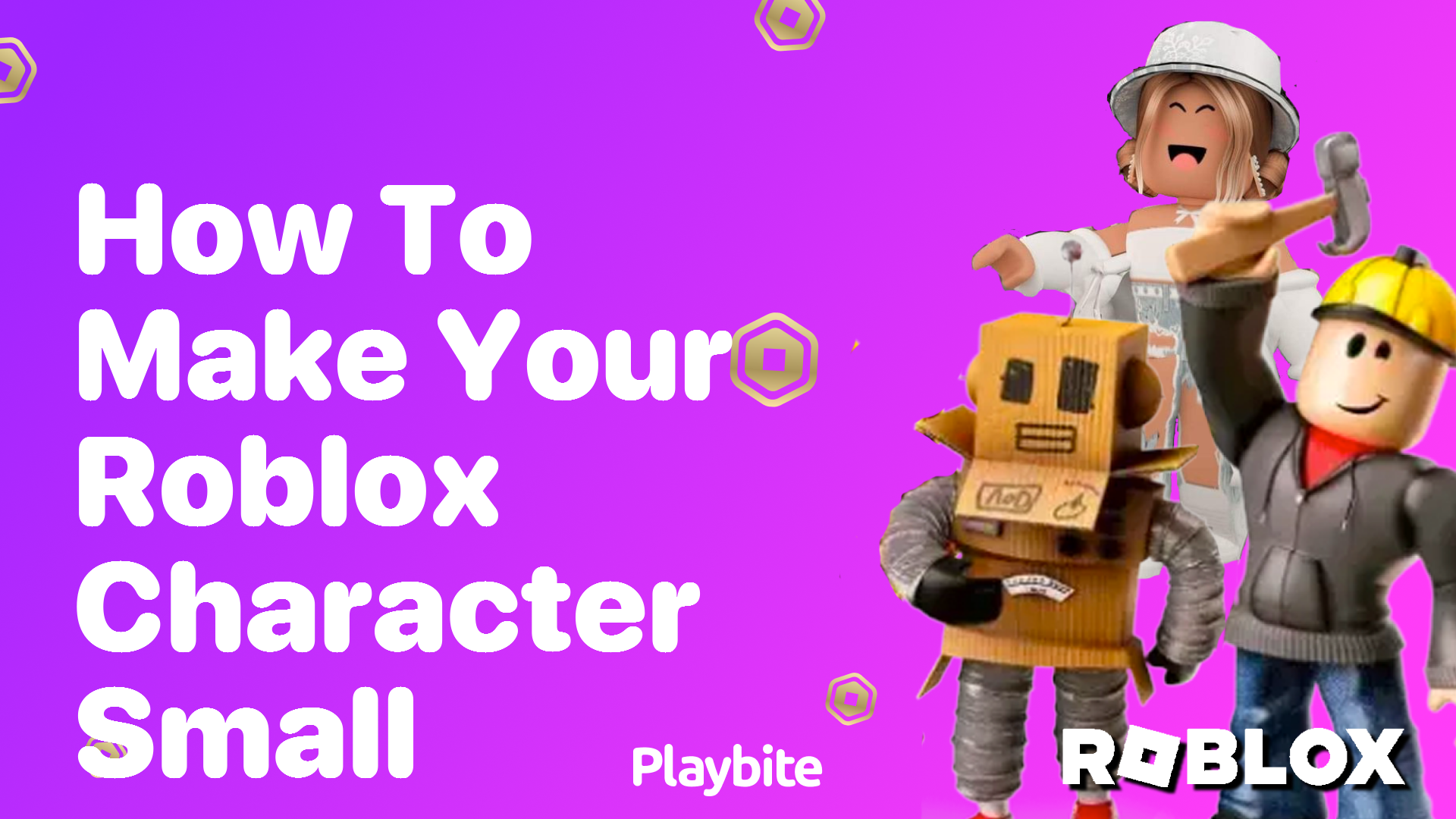How to Make Your Roblox Character Small
