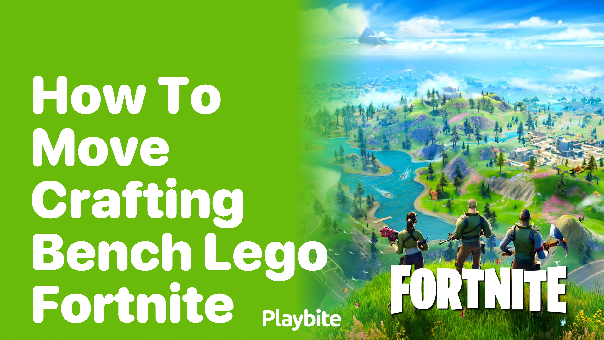 How to Move Crafting Bench in Lego Fortnite