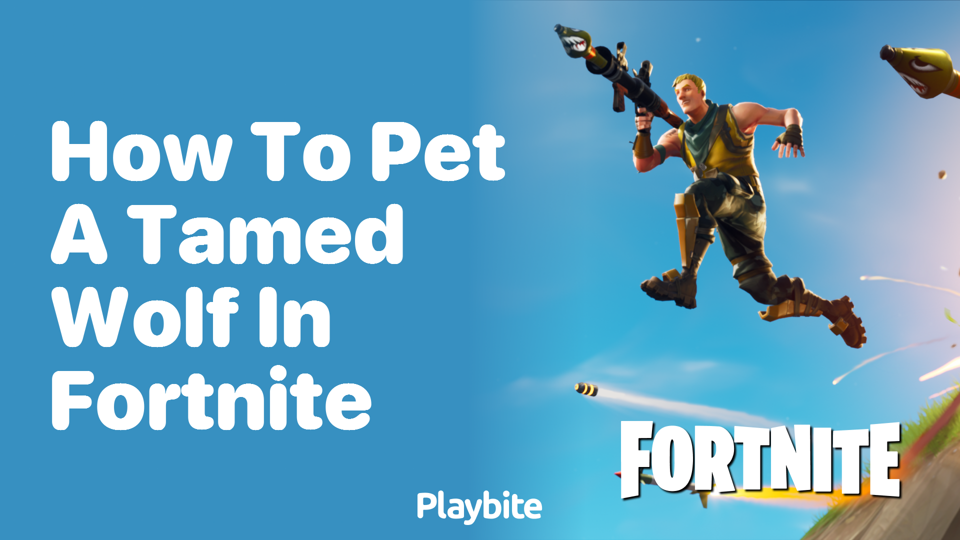 How to Pet a Tamed Wolf in Fortnite
