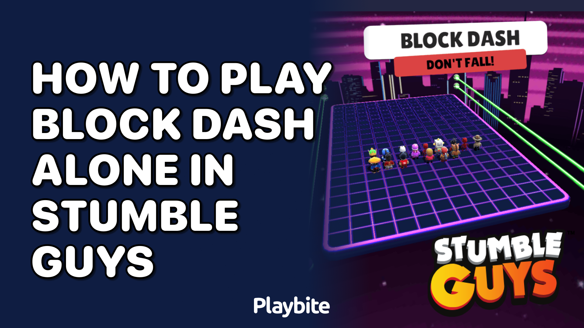 How to Play Block Dash Alone in Stumble Guys