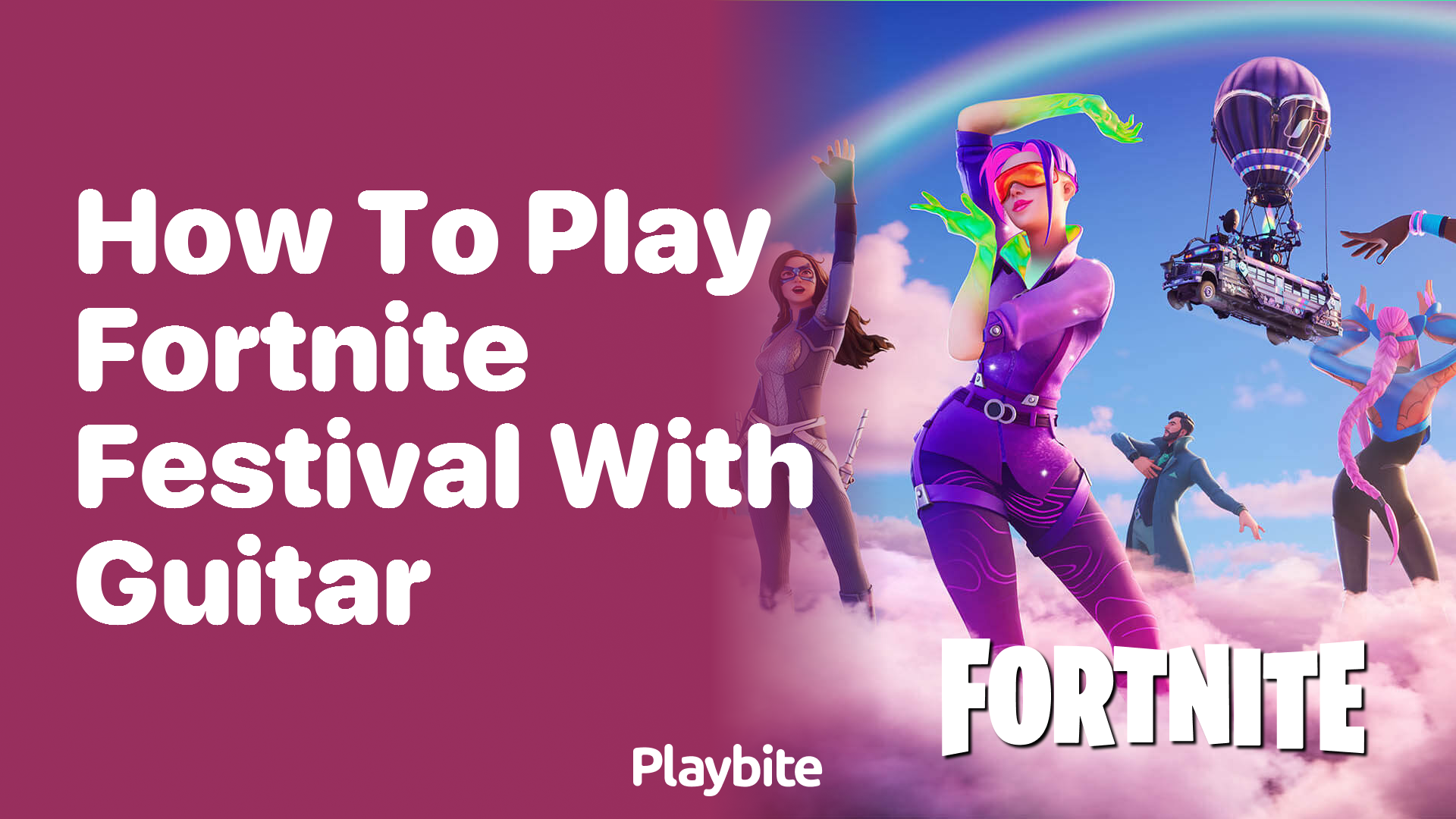 How to Play the Fortnite Festival with a Guitar?