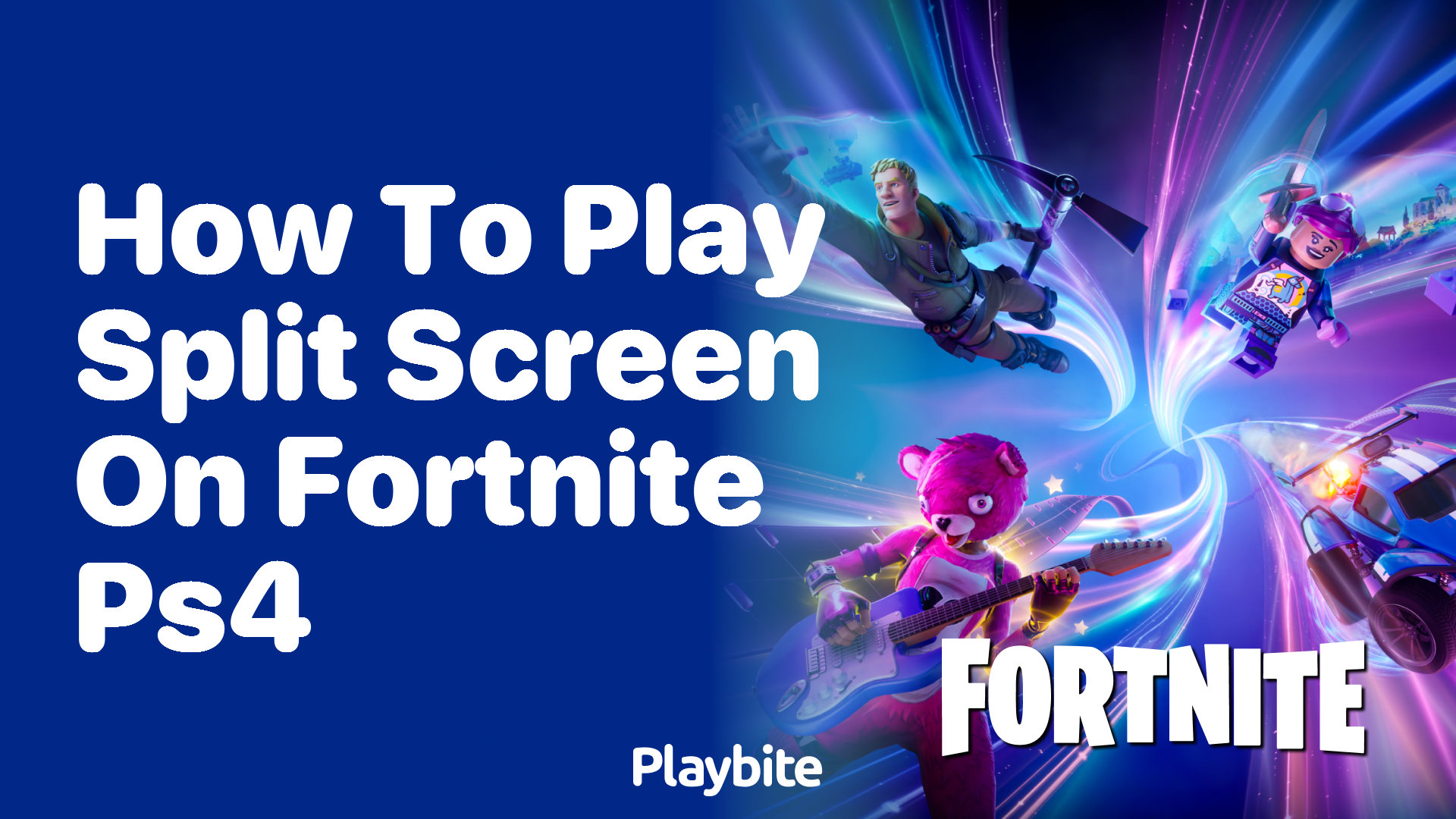 How to Play Split Screen on Fortnite PS4