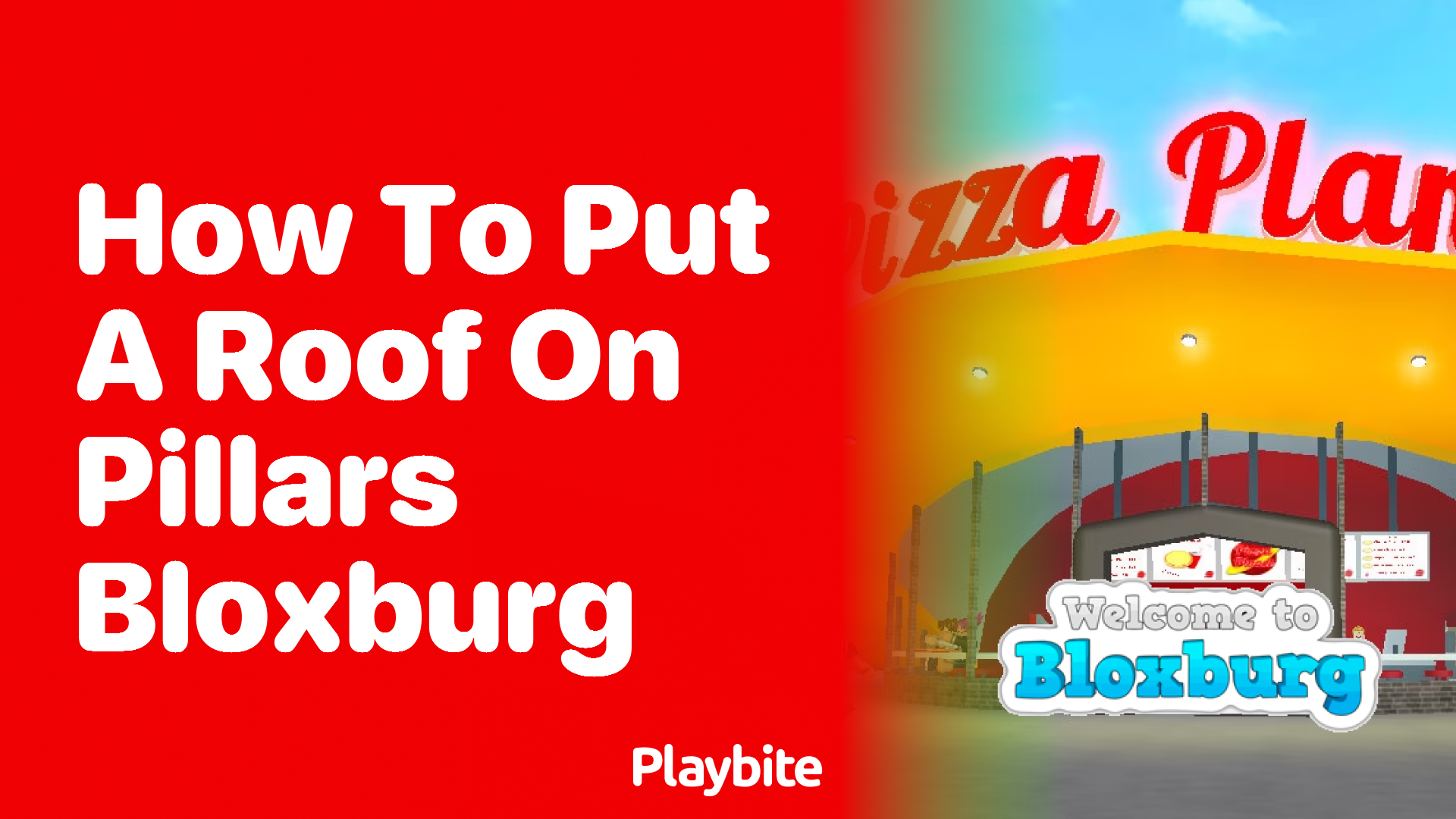 How to Put a Roof on Pillars in Bloxburg