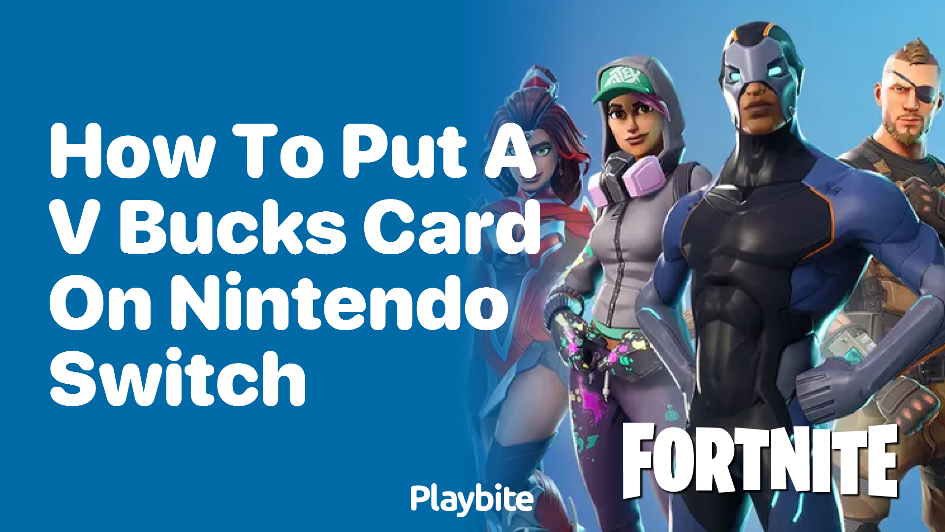 How to Put a V-Bucks Card on Nintendo Switch