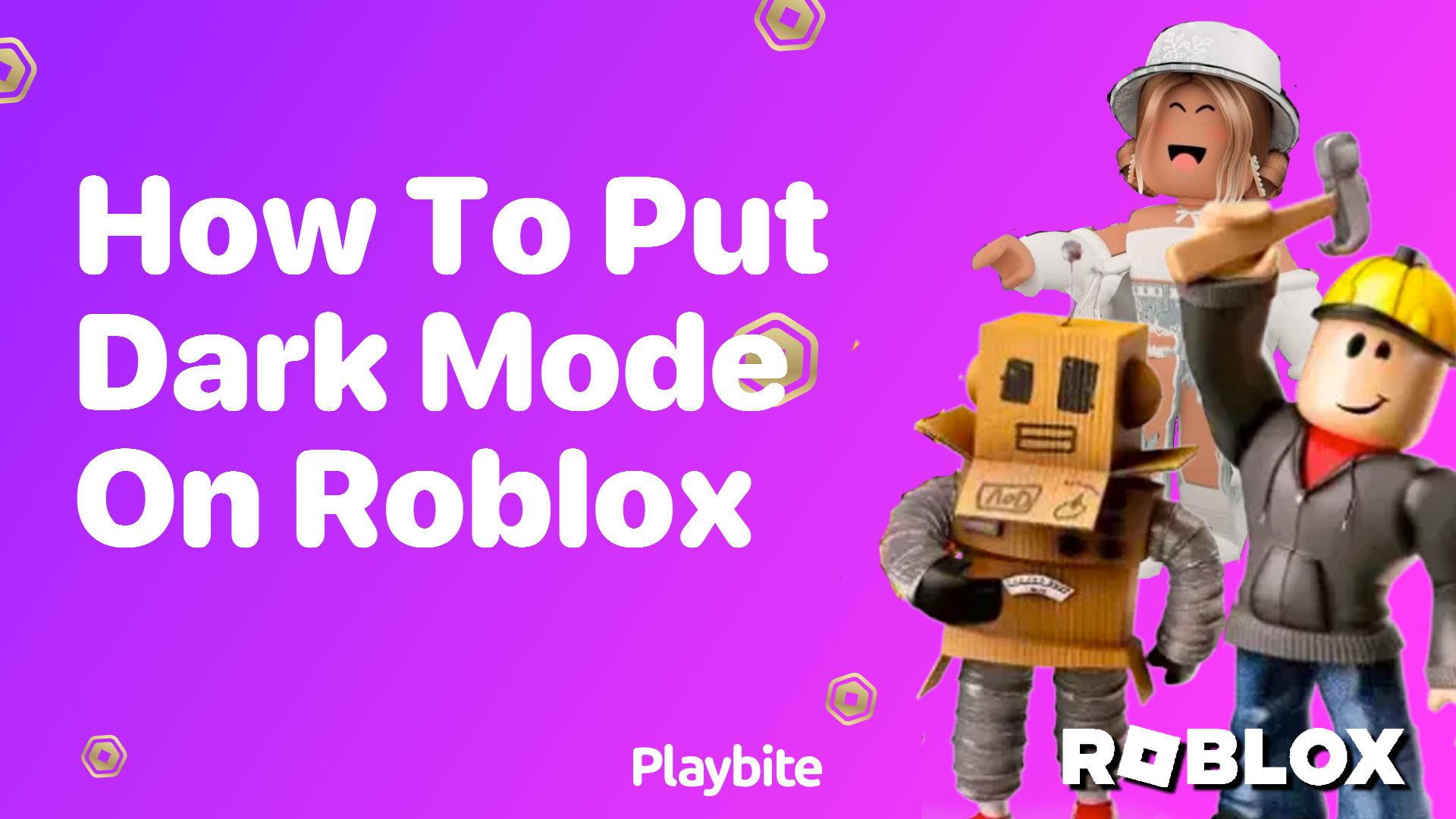 How to Activate Dark Mode on Roblox