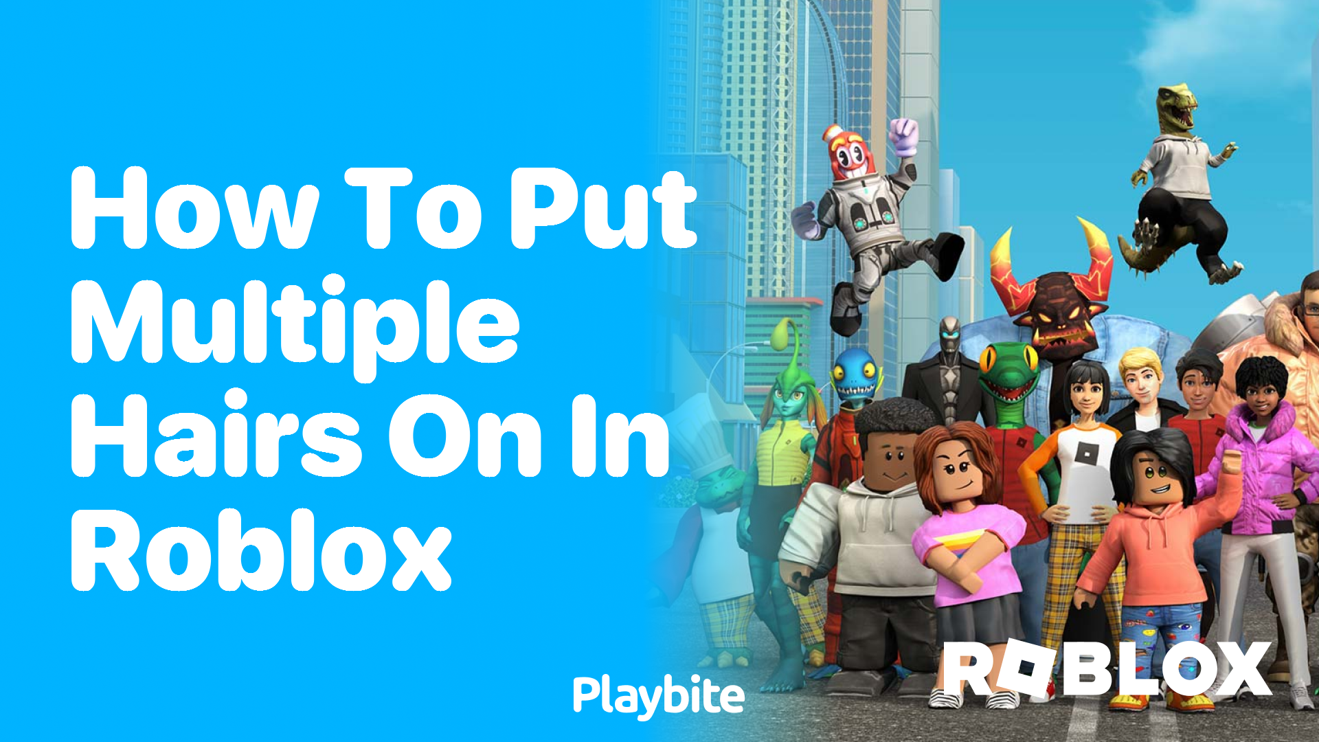 How to Put Multiple Hairs on in Roblox