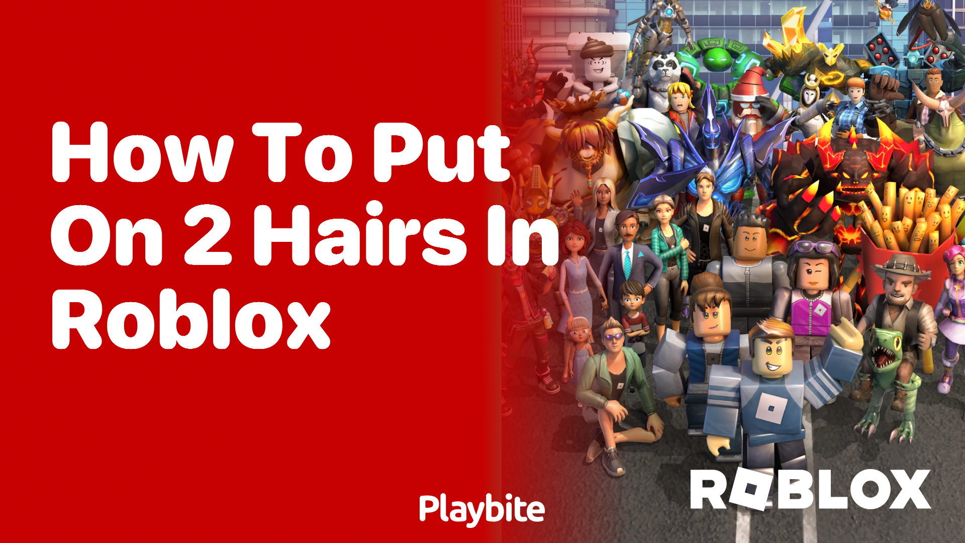 How to Put on Two Hairs in Roblox