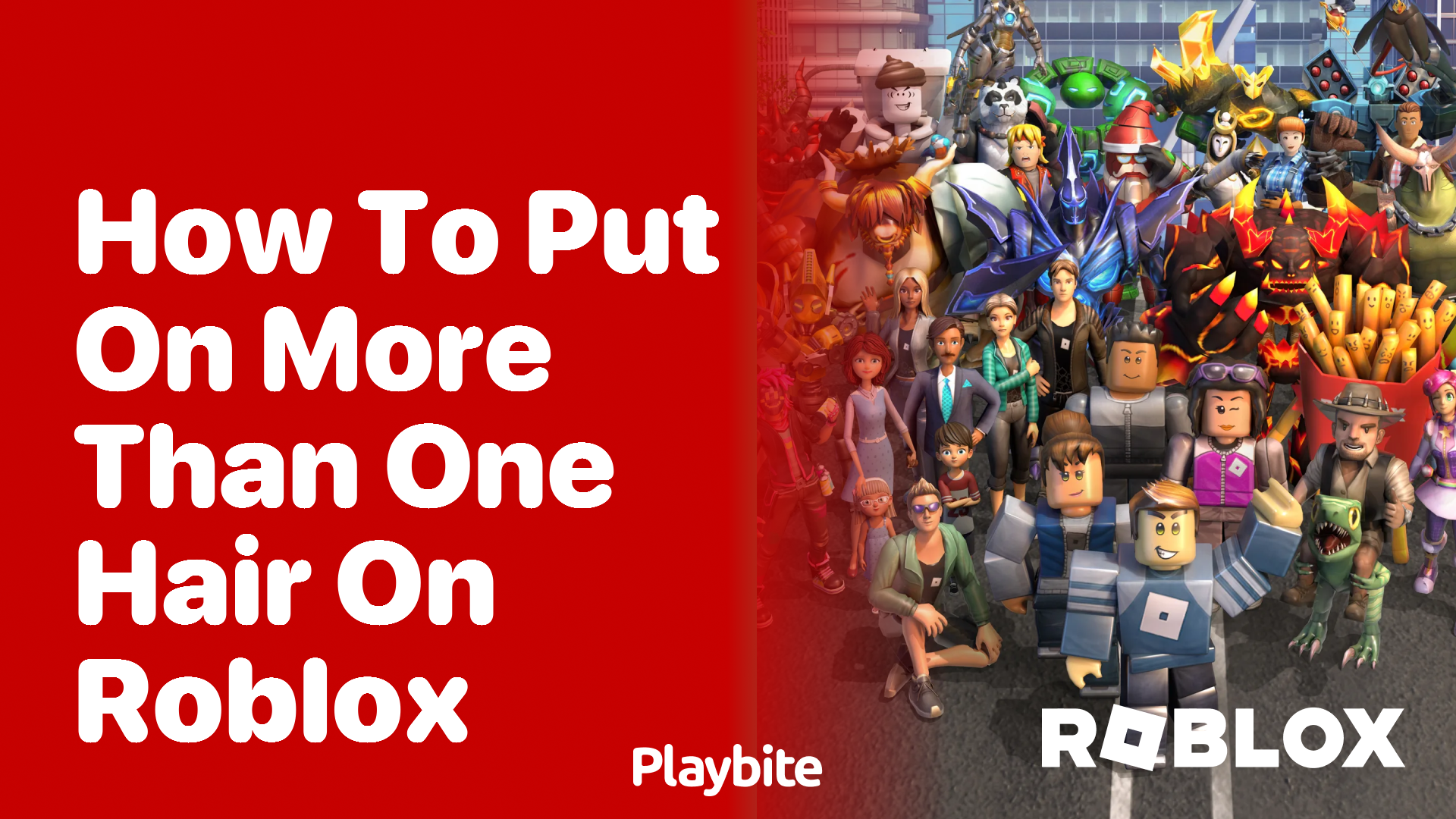 How to Put on More Than One Hair on Roblox