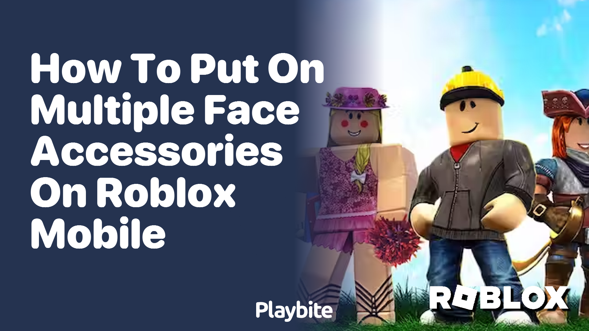 How to Put On Multiple Face Accessories on Roblox Mobile