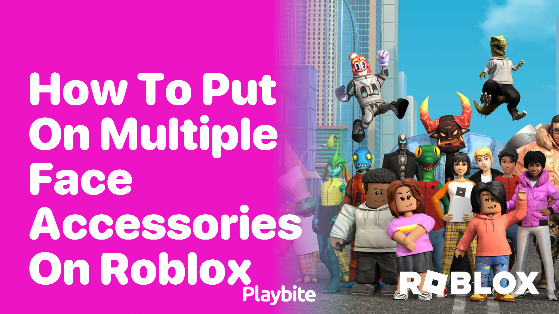 How to Put on Multiple Face Accessories on Roblox