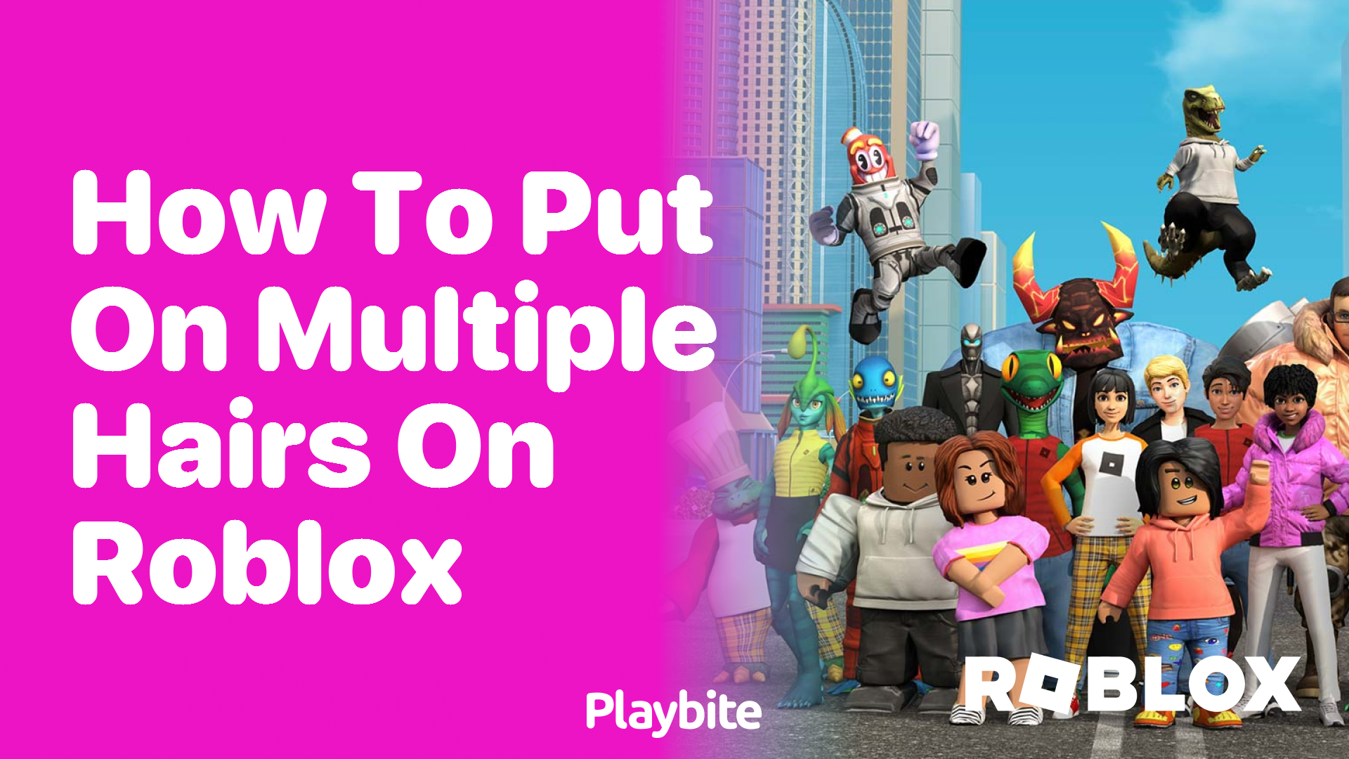 How to Put on Multiple Hairs on Roblox