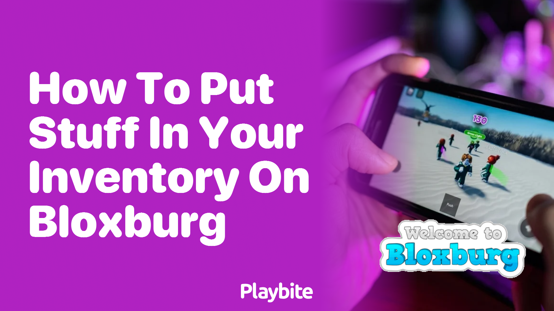 How to put stuff in your inventory on Bloxburg