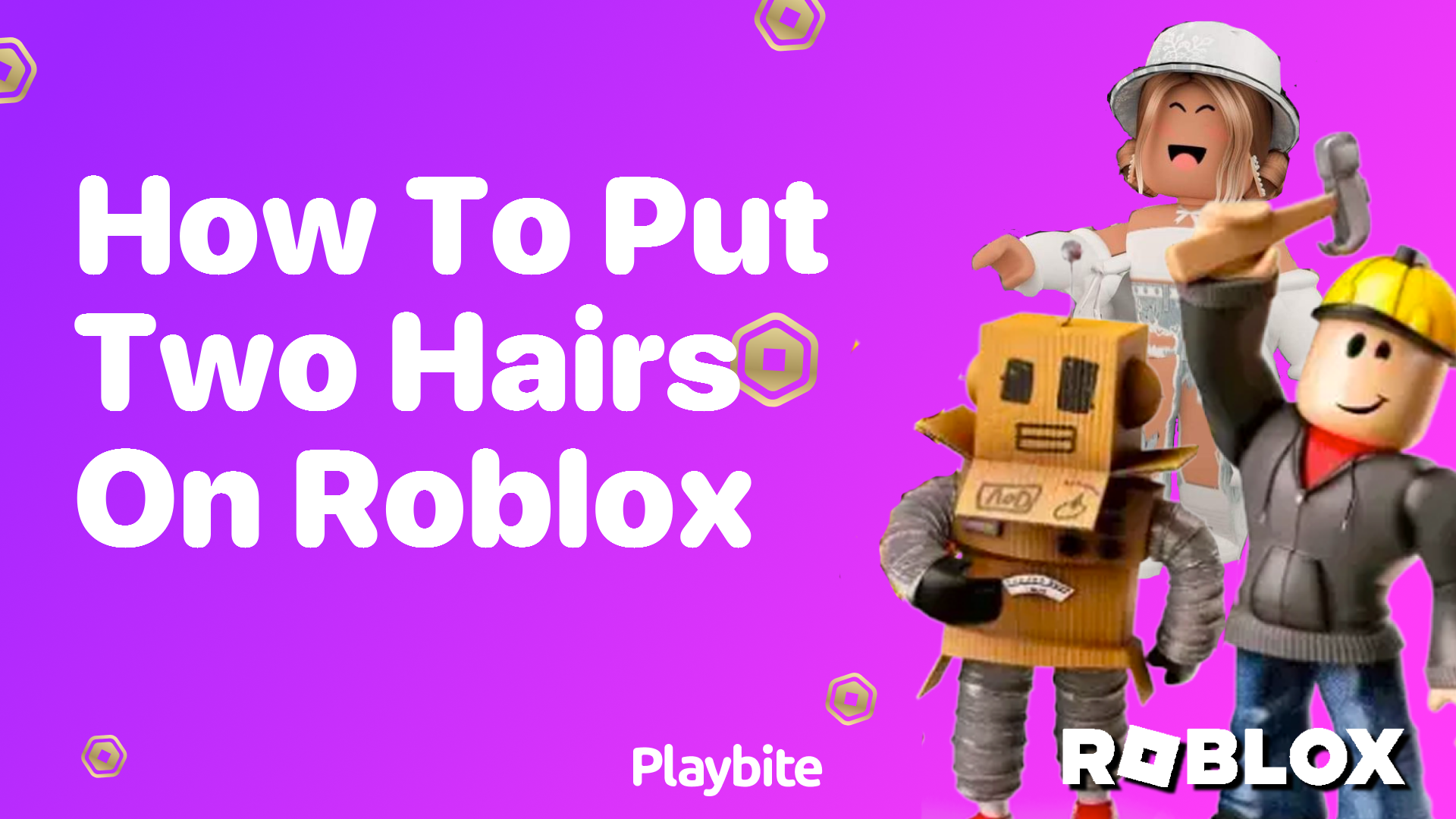 How to Put Two Hairs on Roblox