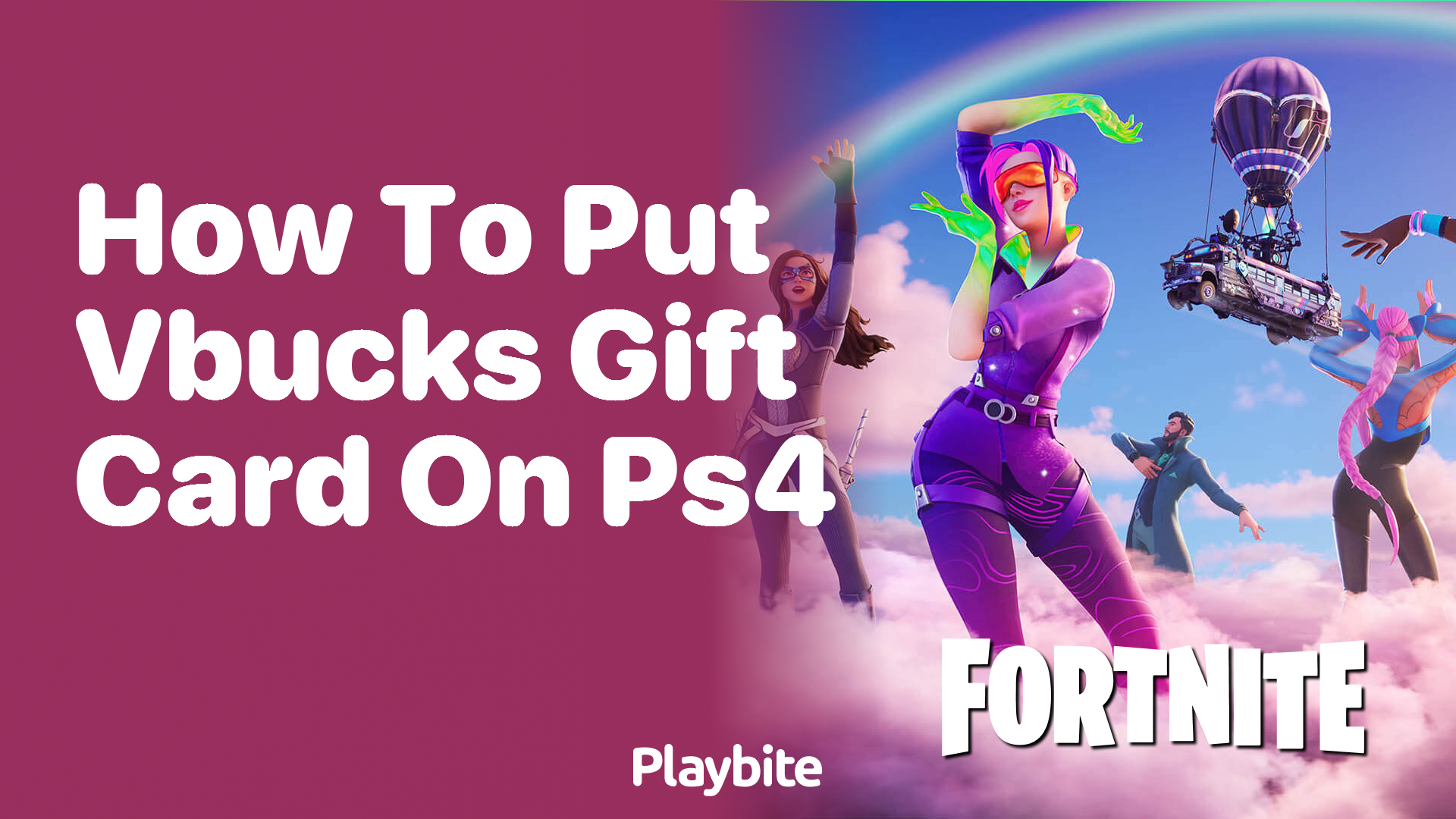 How to Put Vbucks Gift Card on PS4