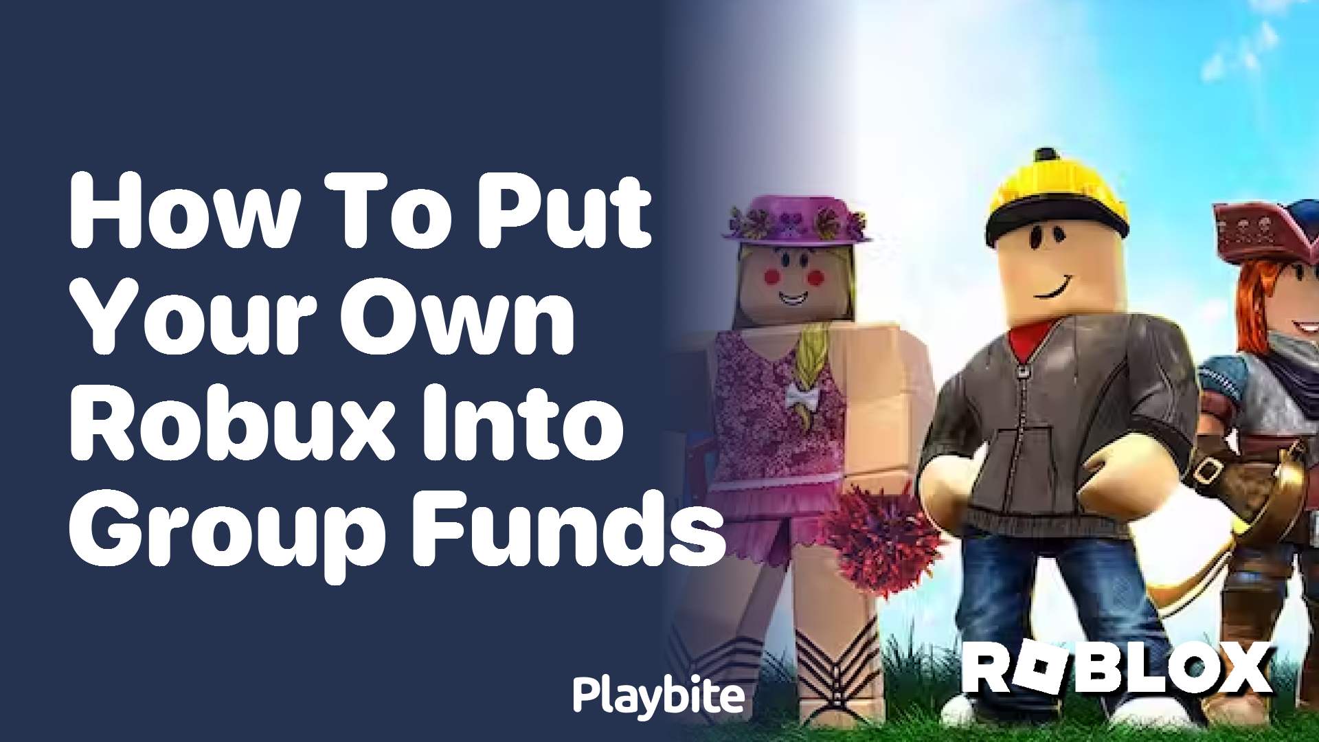 How to Put Your Own Robux into Group Funds