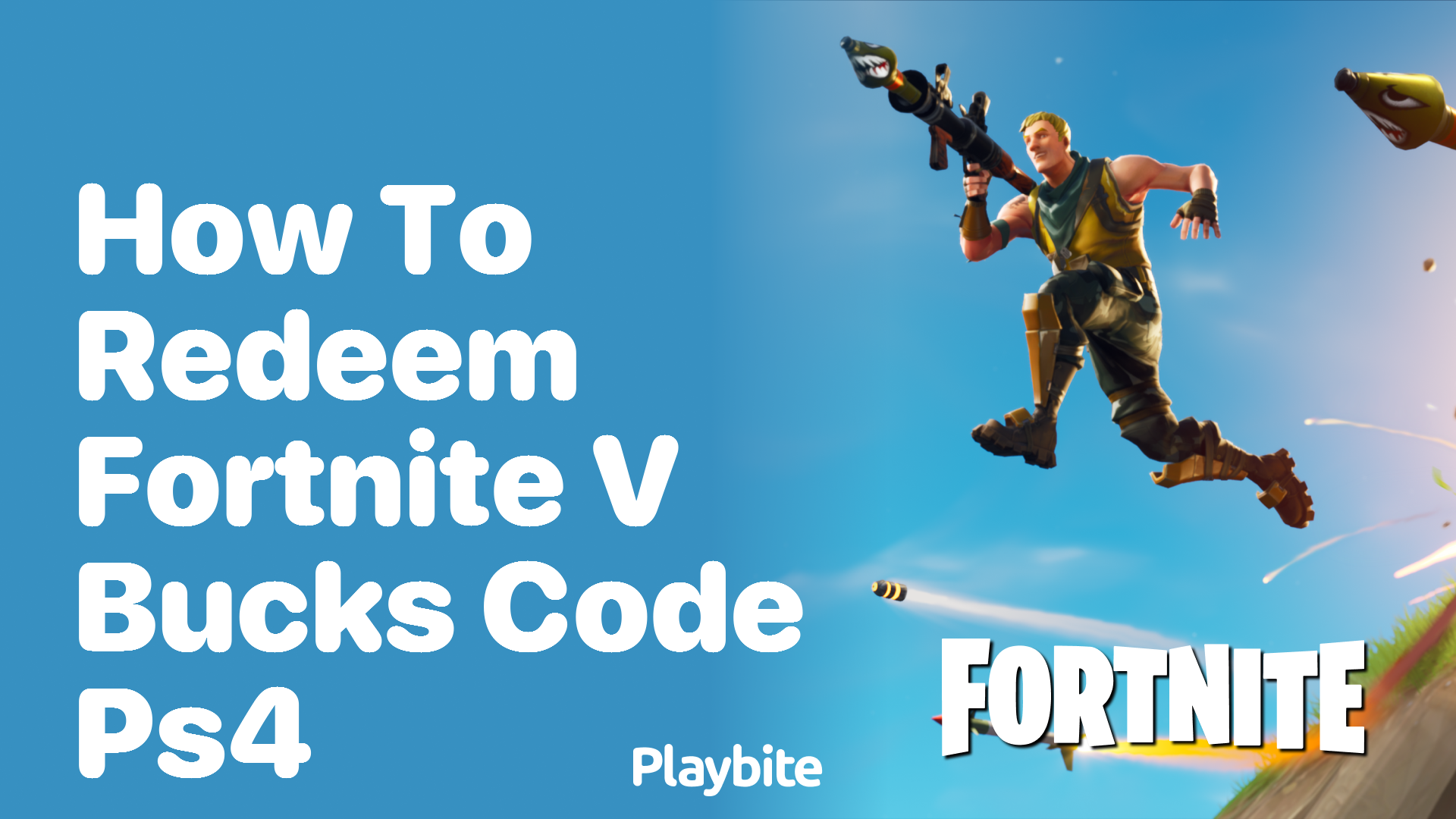 How to Redeem Fortnite V-Bucks Code on PS4