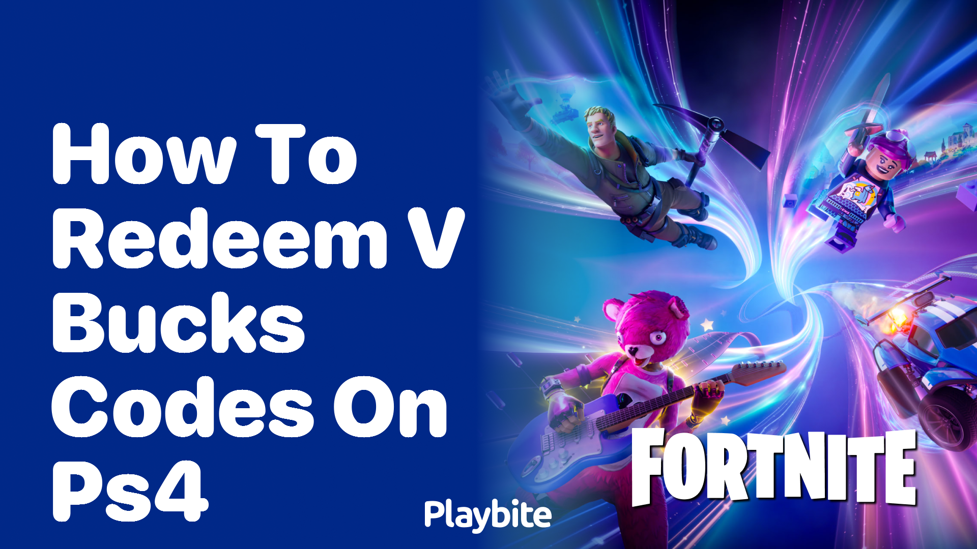How to Redeem V Bucks Codes on PS4
