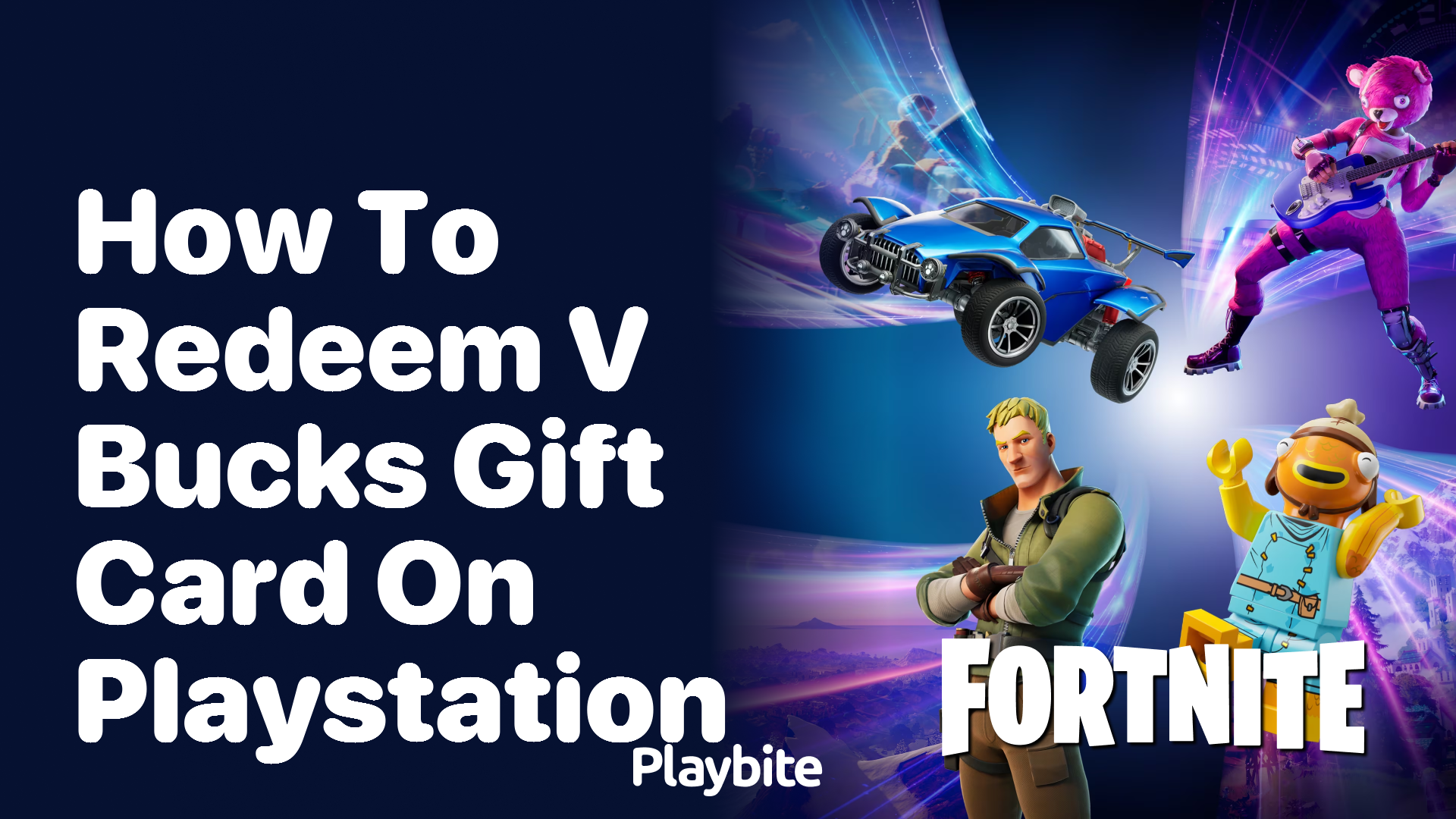 How to Redeem V-Bucks Gift Card on Playstation