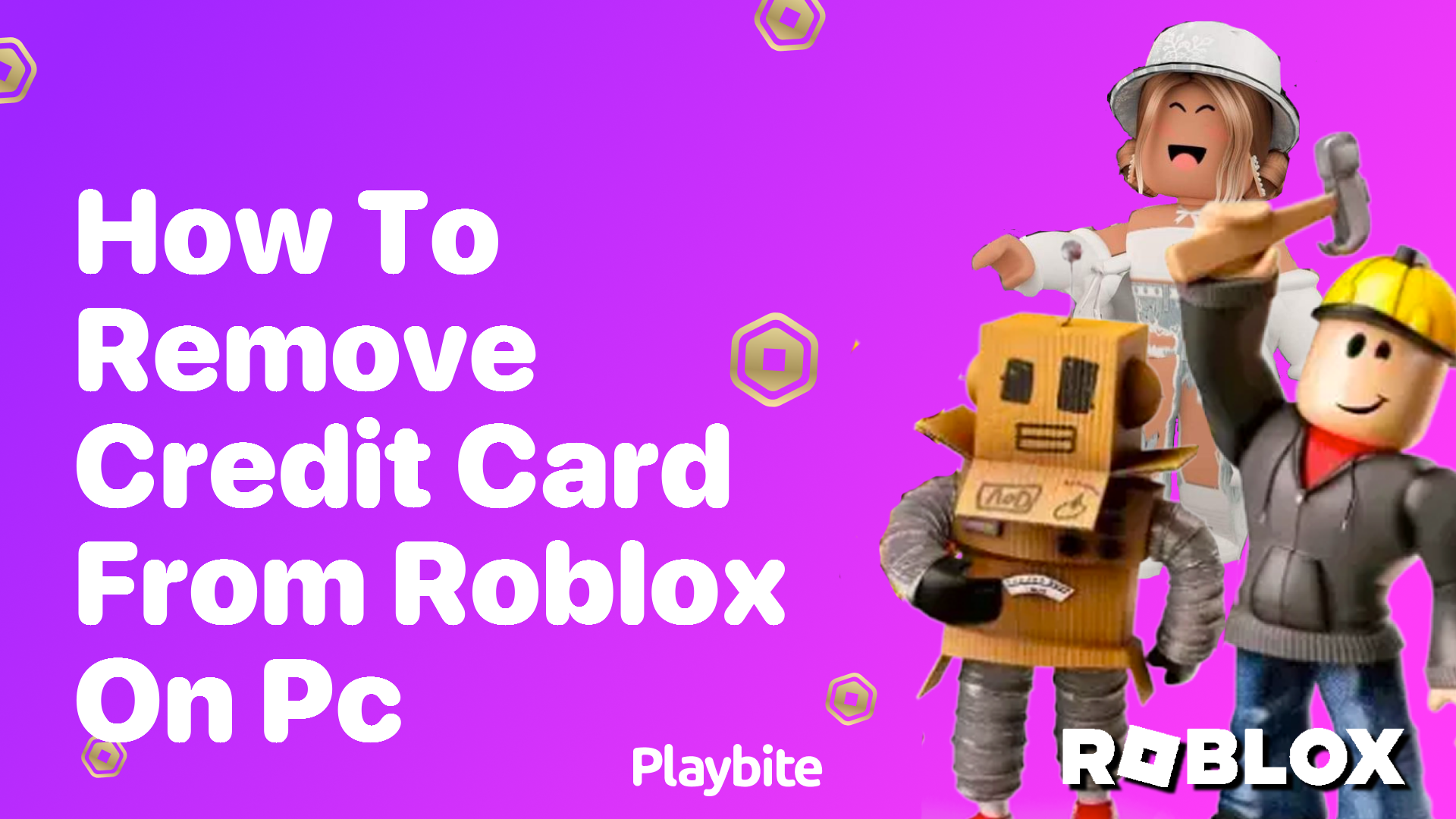 How to Remove Your Credit Card from Roblox on PC