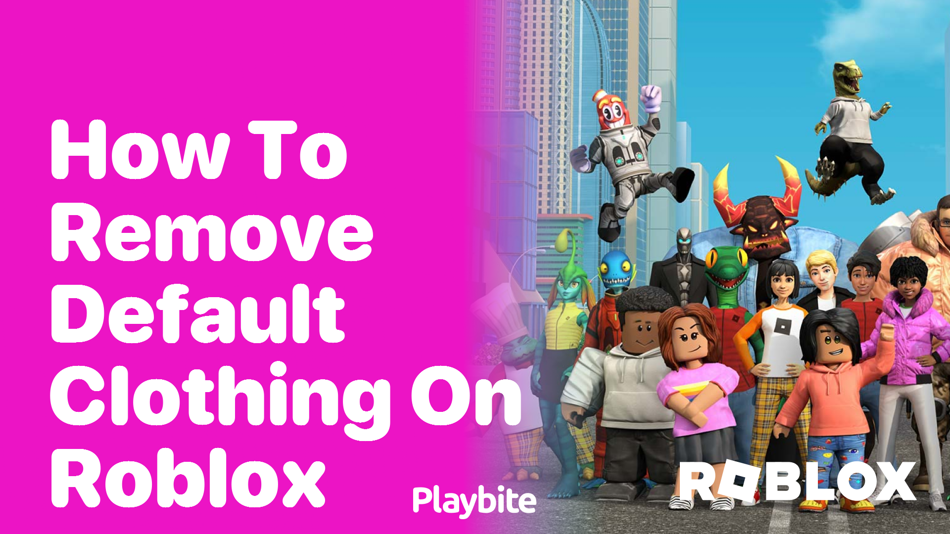 How to Remove Default Clothing on Roblox