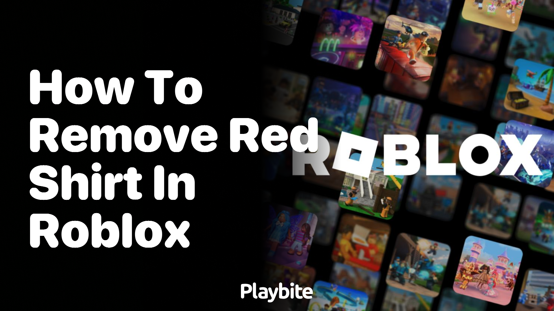 How to Remove a Red Shirt in Roblox