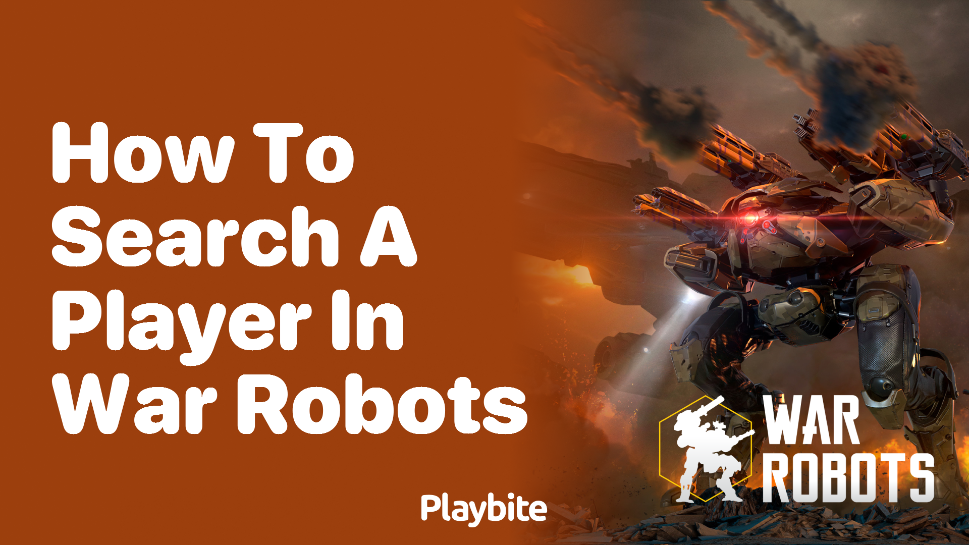 How to Search for a Player in War Robots