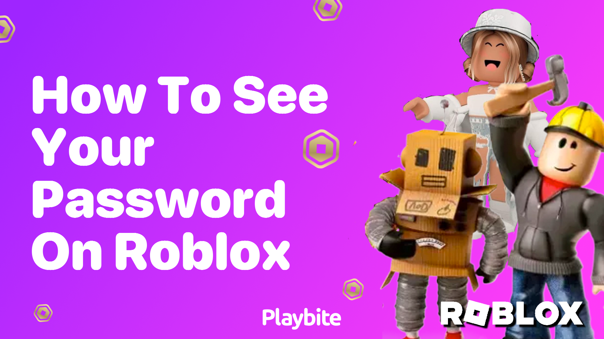 How to See Your Password on Roblox
