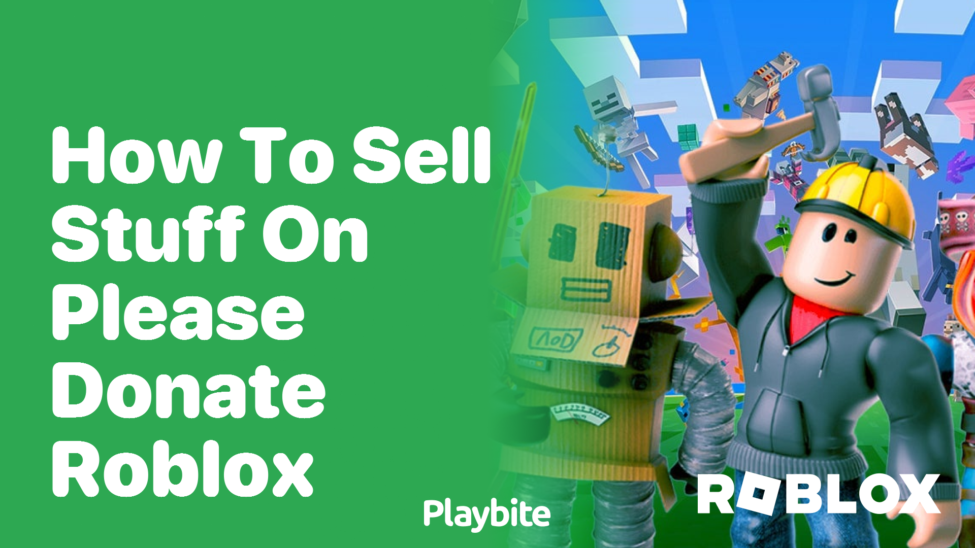 How to Sell Stuff on Please Donate in Roblox