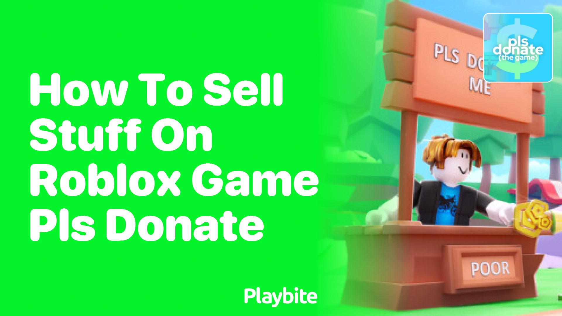 How to Sell Stuff on Roblox Game PLS DONATE