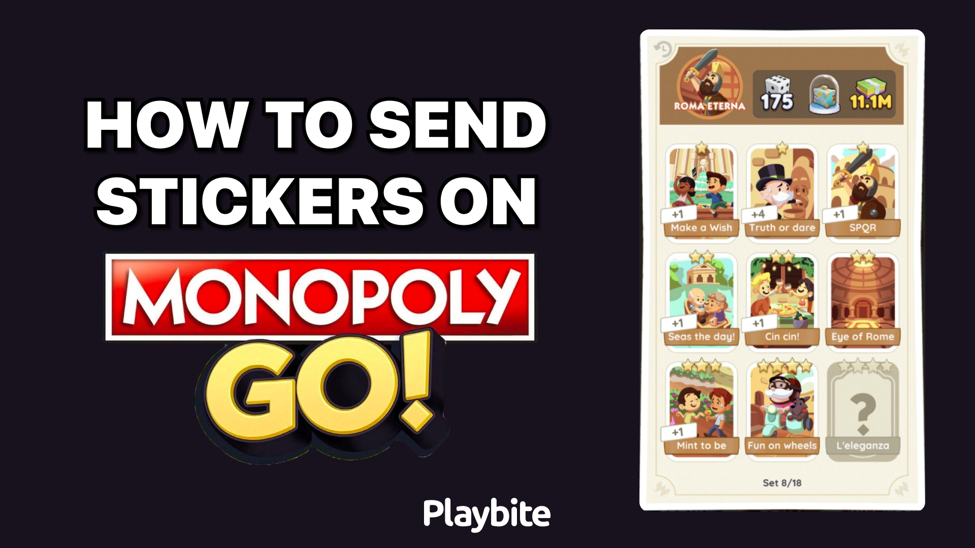 How To Send Stickers On Monopoly GO!?