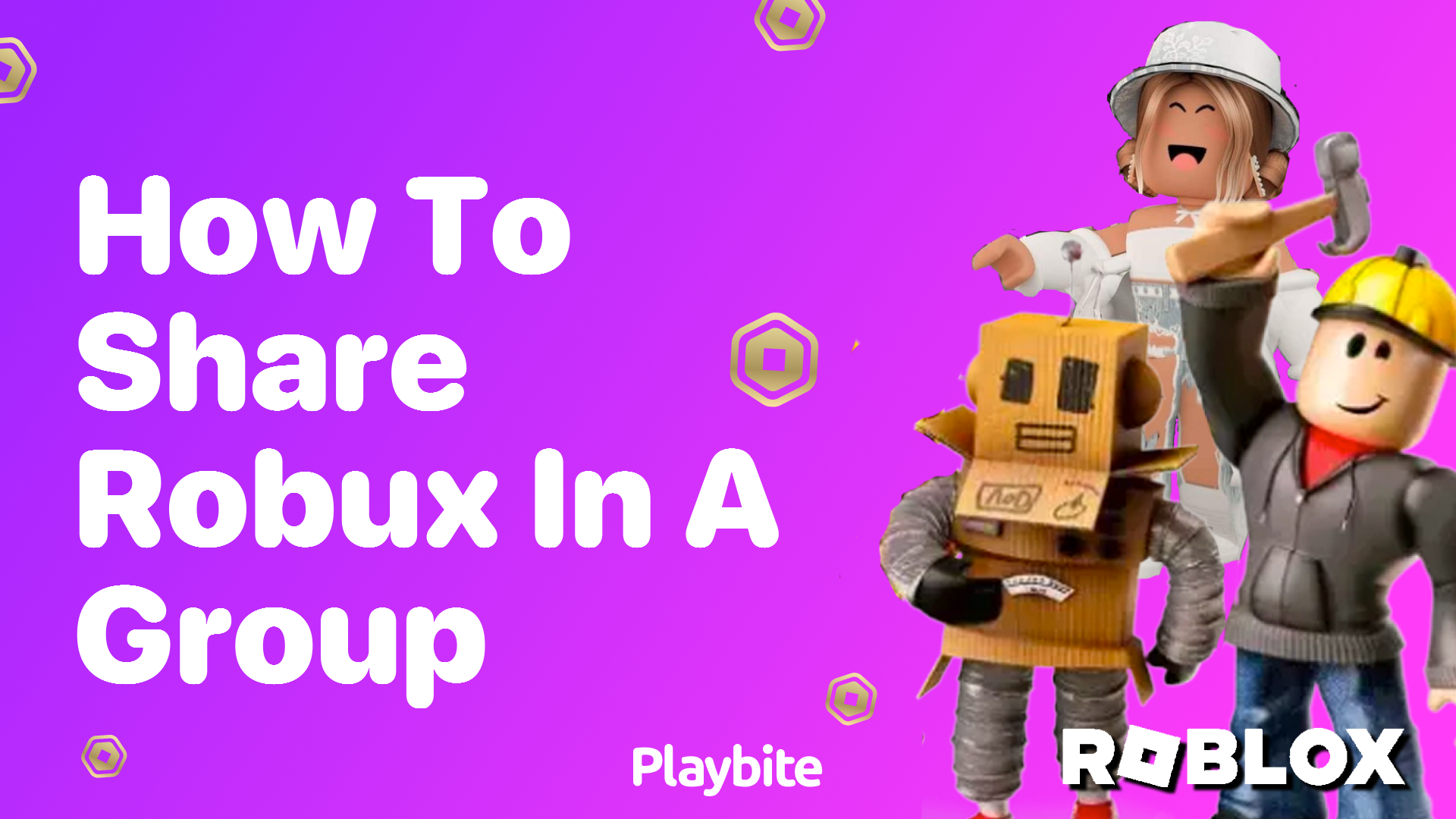 How to Share Robux in a Group on Roblox