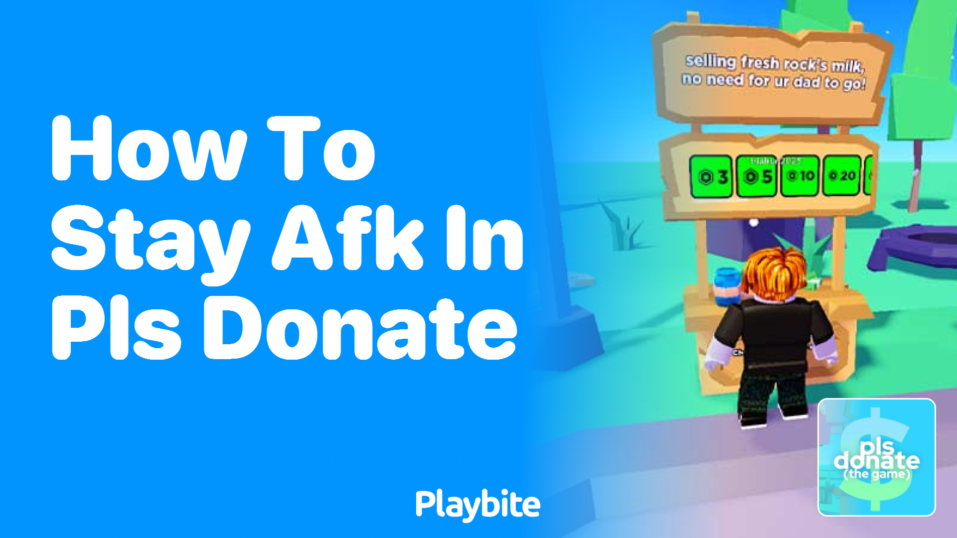 How to Stay AFK in PLS DONATE